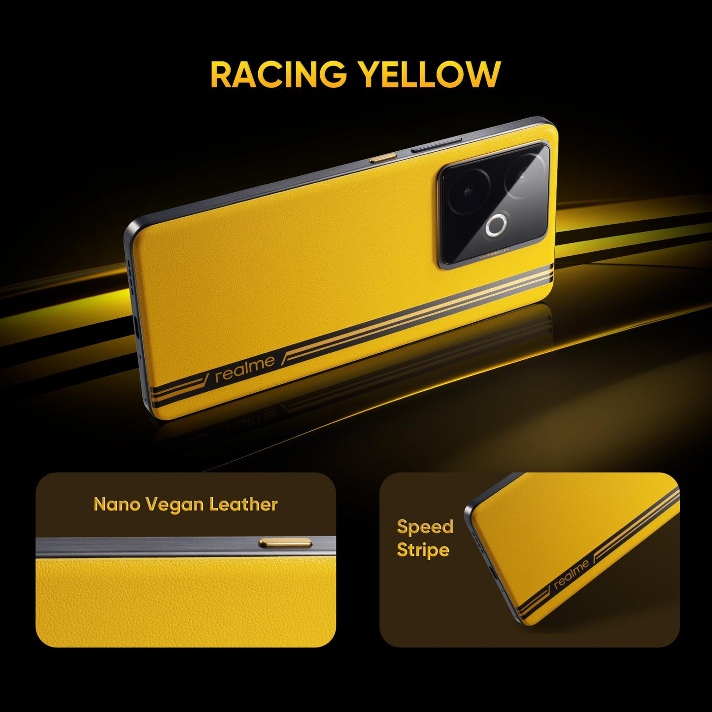 realme GT 7T (Racing Yellow,8GB+256GB) | MediaTek D8400 MAX | Strongest Battery Combo 7000mAh + 120W | AI 4K 60FPS Travel Camera | 360° Cooling IceSense Design with Graphene | 6000 nits Display