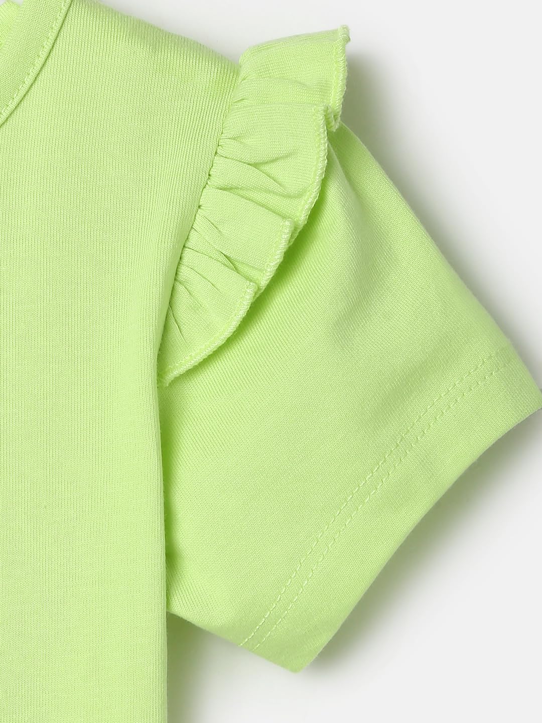 nauti nati Girl's Placement Print Regular Fit T-Shirt