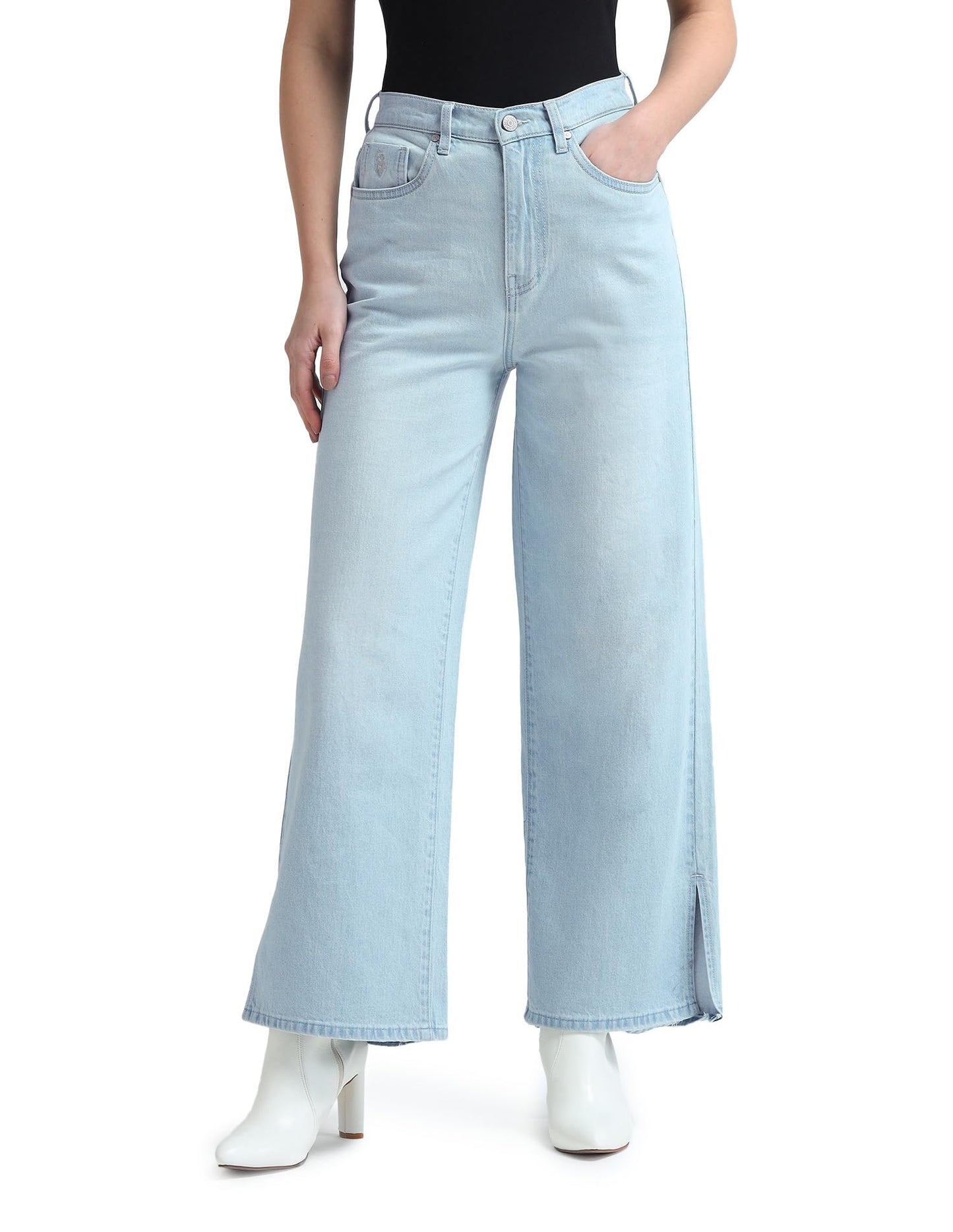 U.S. POLO ASSN. Women's Loose Jeans (UWAW24JEN145_Blue