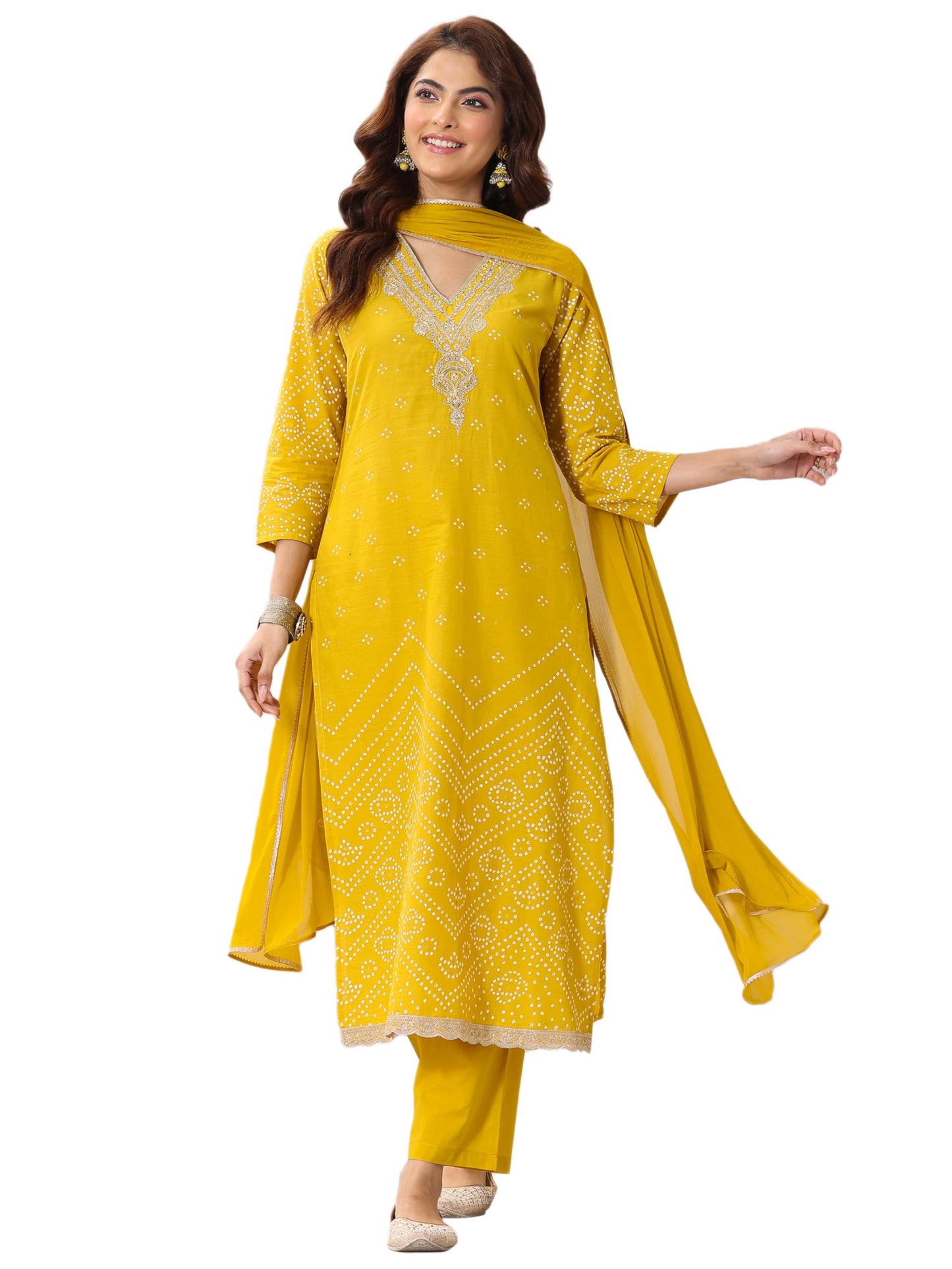 Libas Women's Cotton Blend Kurta Sets (99130OR