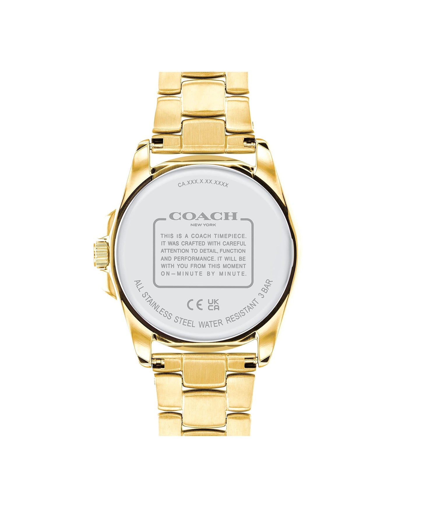 Coach GREYSON Women's Watch, Analog, Gold / White, GREYSON