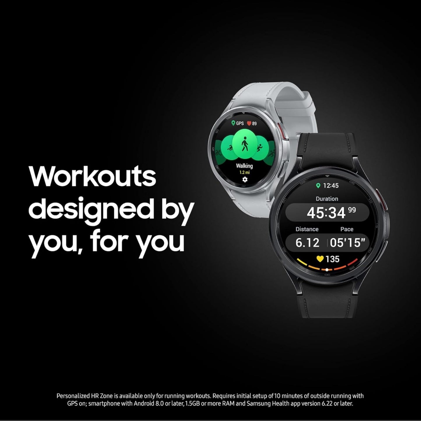 Samsung Galaxy Watch6 Classic LTE (47mm, Black, Compatible with Android only) | Introducing BP & ECG Features