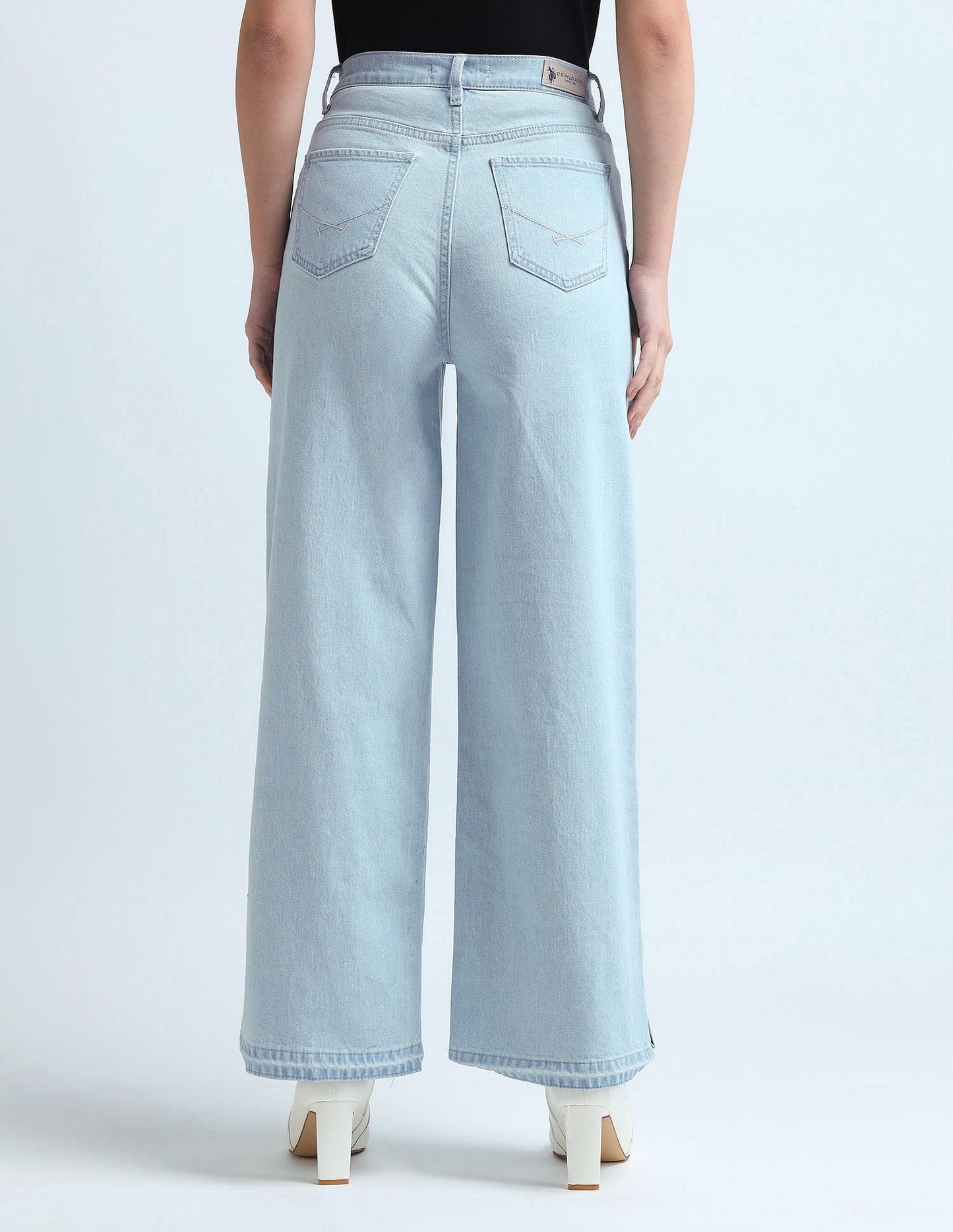 U.S. POLO ASSN. Women's Loose Jeans (UWAW24JEN145_Blue