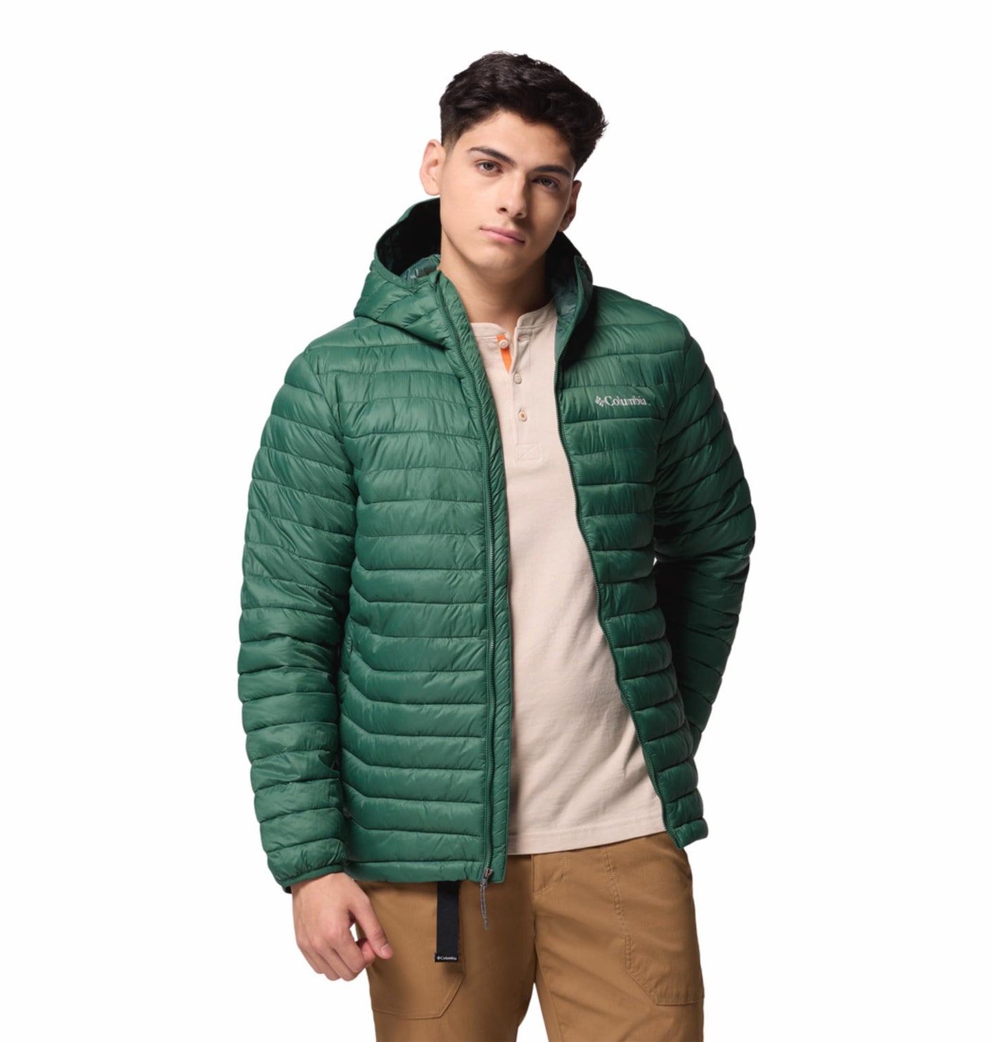 Columbia Men Green OmniShield Powder Pass Down Jacket, L