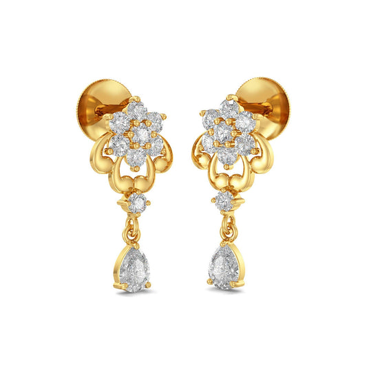 Joyalukkas Impress Collection 22k Yellow Gold Stud Earrings for Women