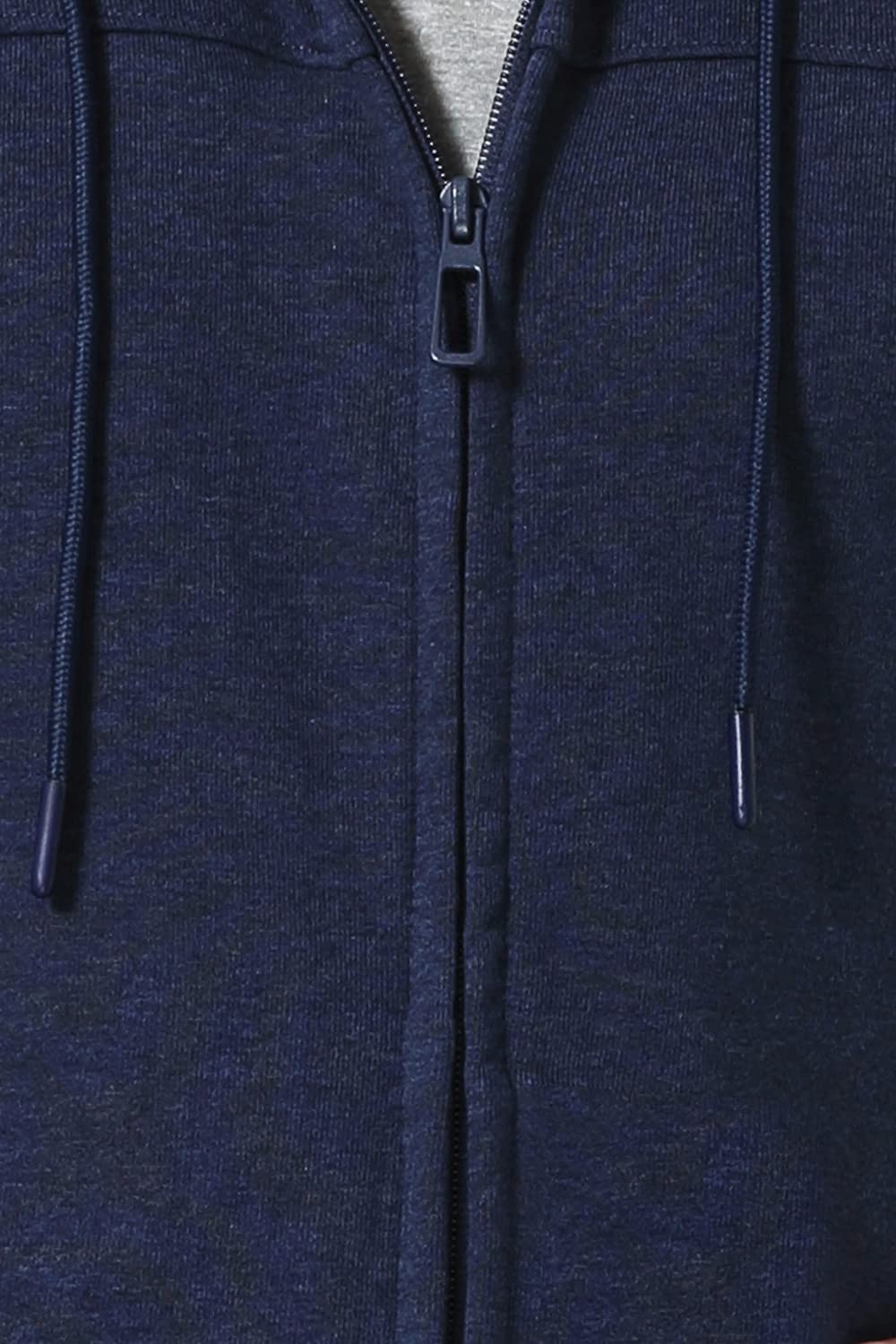 Van Heusen Men Athleisure Smart Tech Hoodie - Easy Stain Release, Anti Stat, Ultra Soft_80004_Blue Melange_S