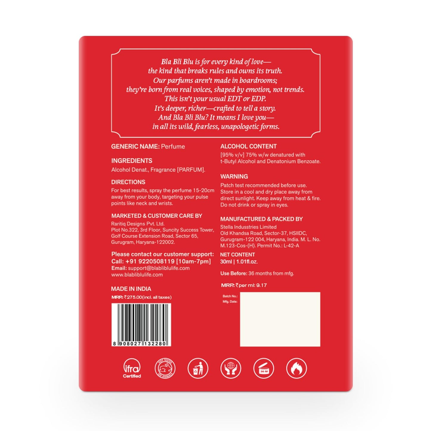 BLABLIBLU My Wingman Perfume for Man|30ml Long-Lasting Parfum Fragrances - A Notch above EDP, EDT & EDC|Perfume For Man|Cardamom, Tobacco & Cedar Notes|