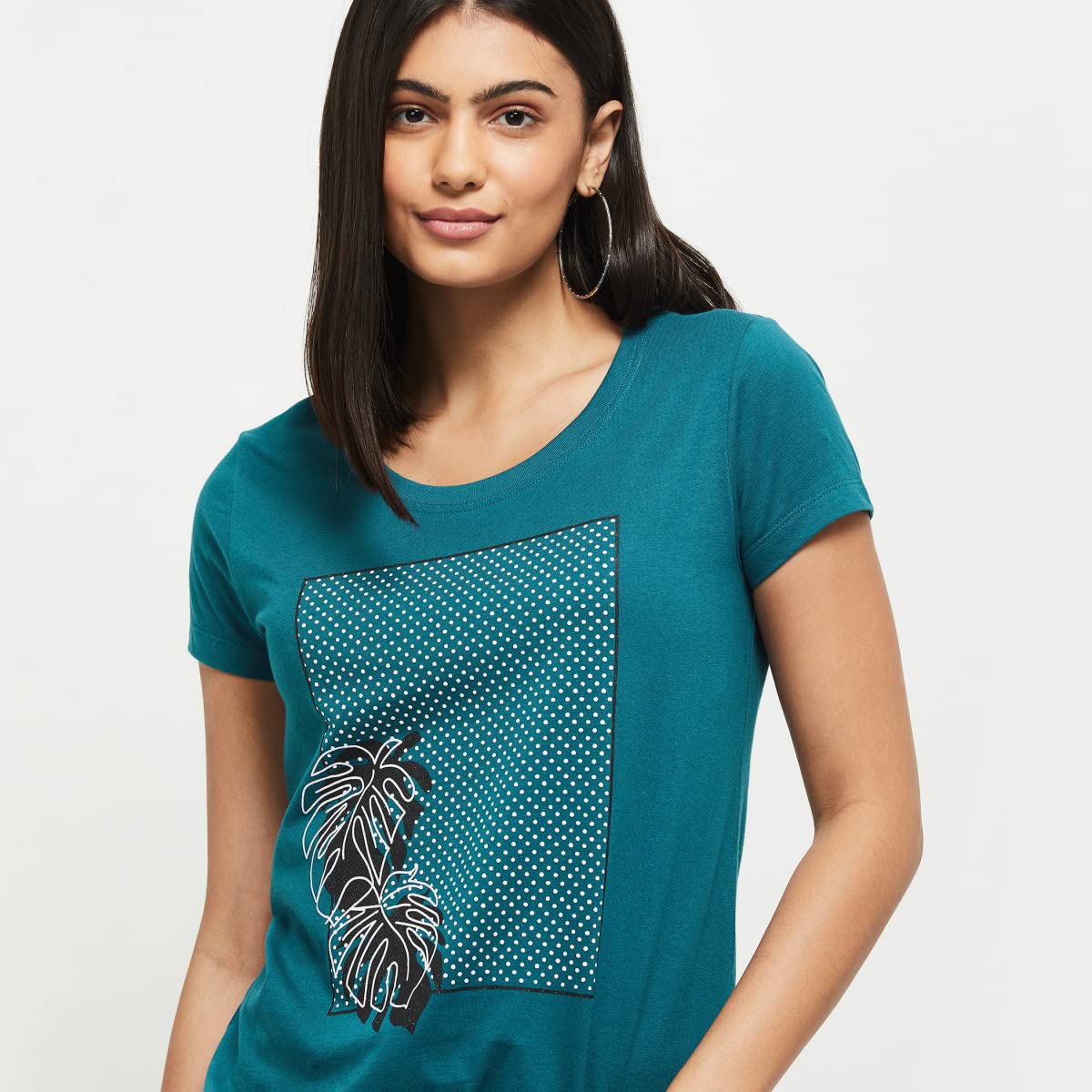 Max Cotton Women's Regular Blouse (SU22CCP05_Teal XL)