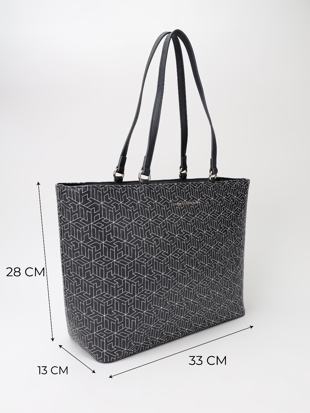 Tommy Hilfiger Logo Blue Pu Tote Bag