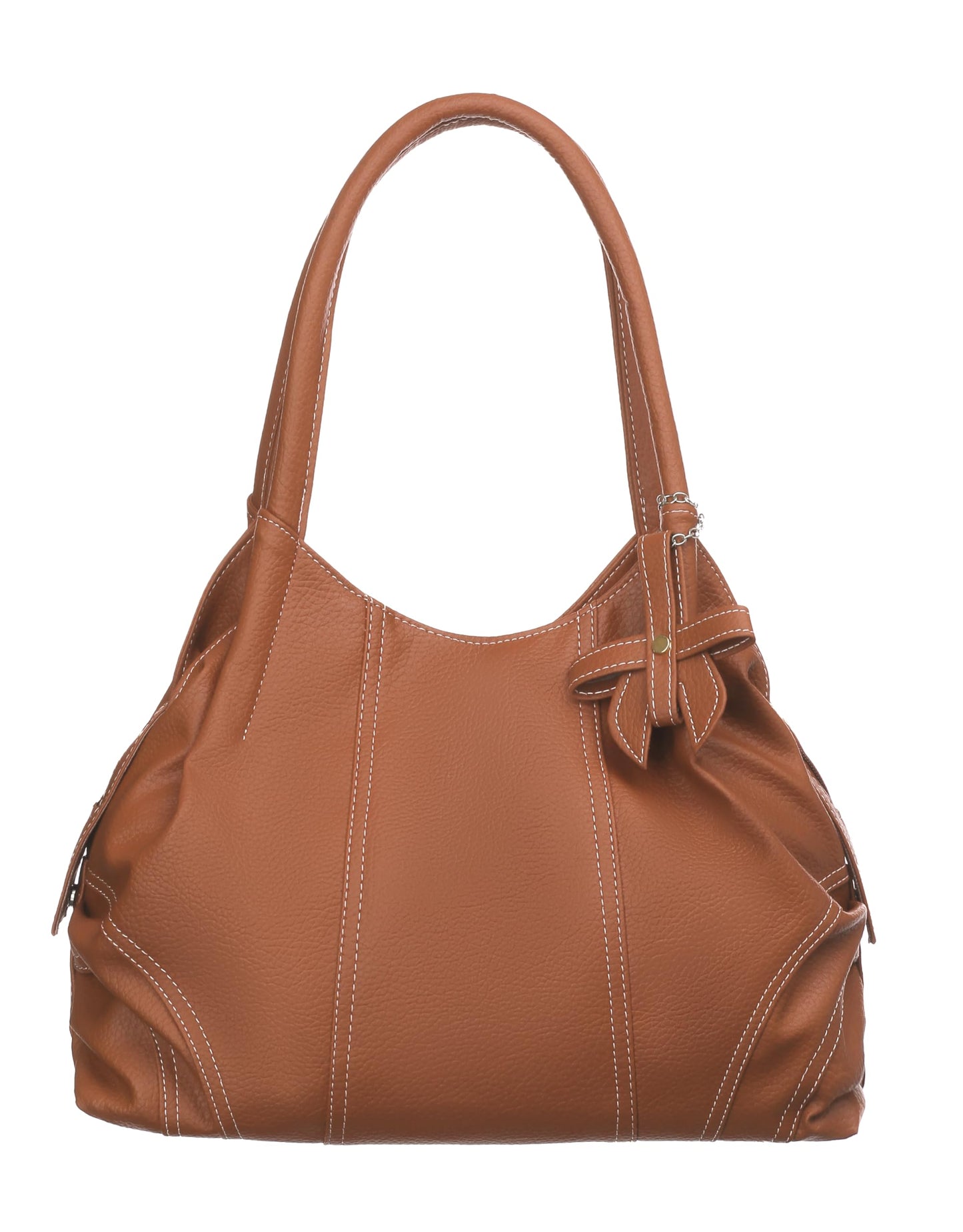 Fostelo Women's Style Diva Satchel Tote Handbag for Women | Tote Bag for Work | Ladies Purse | Stylish Shoulder Bag | Gift For Women | Tan