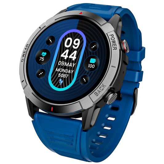 boAt Lunar Fit Smart Watch with 1.43" AMOLED Display, Advanced Bluetooth Calling, Always on Display, Cloud & Custom Watch Faces, Female Wellness, Widget Control, Password, IP67, HR&SpO2(Deep Blue)