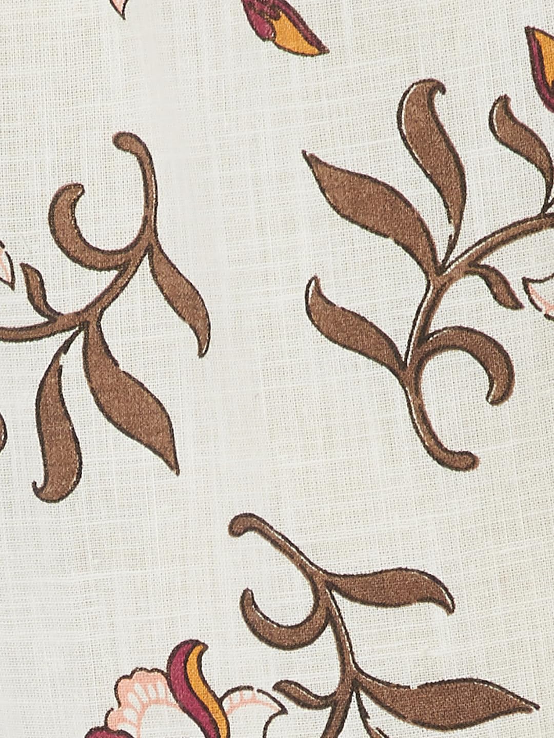 Max Women Printed Straight Kurta (Off White_S)