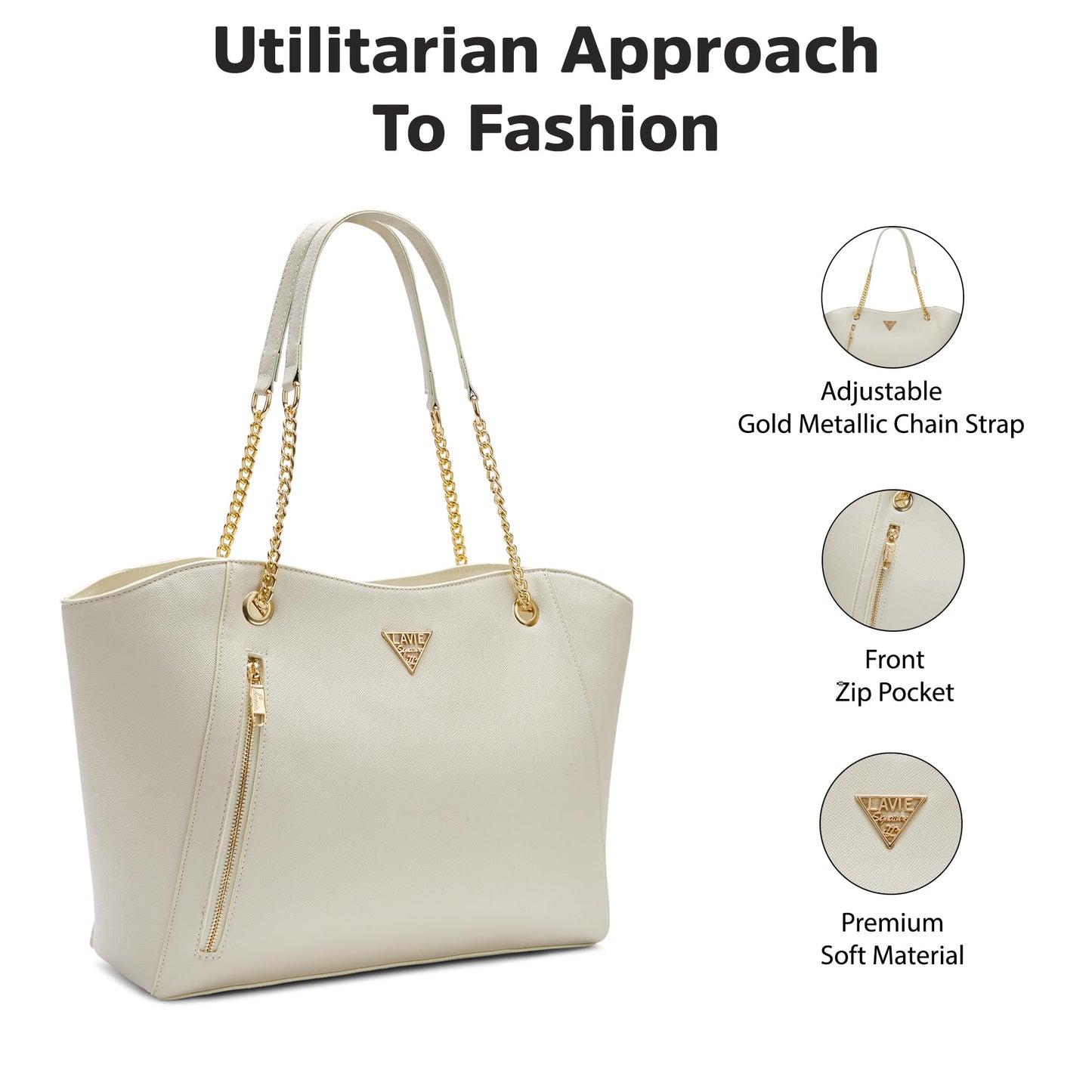 Lavie Signature Women's Houston Tote Bag for Women | Tote Handbag for Work | Ladies purse | Stylish Shoulder Bag | Gift for Women