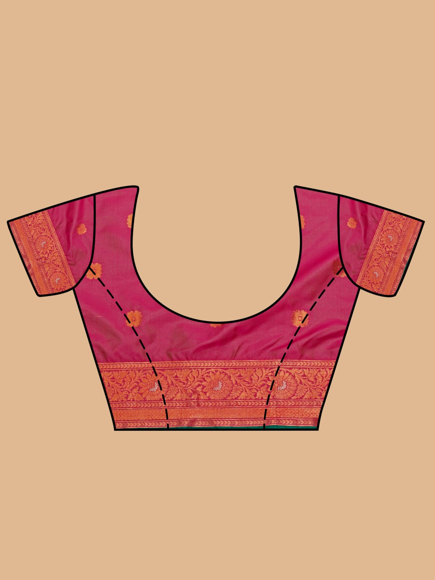 MIMOSA Women's Woven Design Kanjivaram Style Art Silk Saree With Blouse Piece : Sa00001375Bgfree, Green