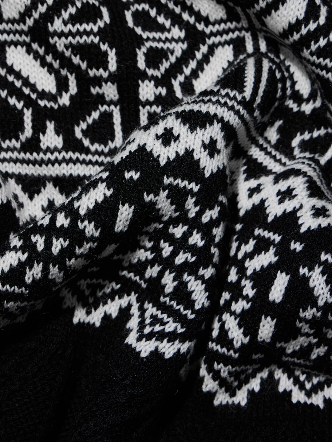 The Souled Store Raven Oversized High Neck Women Knitted Sweater