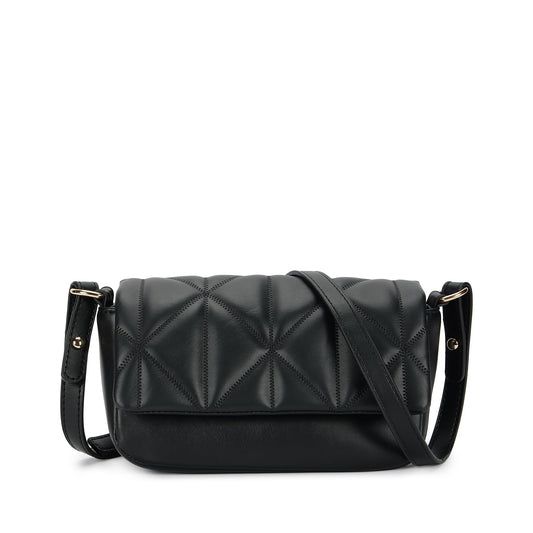 Fastrack Cloud Quilt Sling Bag for Women| Faux Leather Sling With Secure Flap Closure | Stylish Mini Bag With Organised Interior | Women's Handbags | Trendy Bags For Girls | Soft Sling Nag for Girl