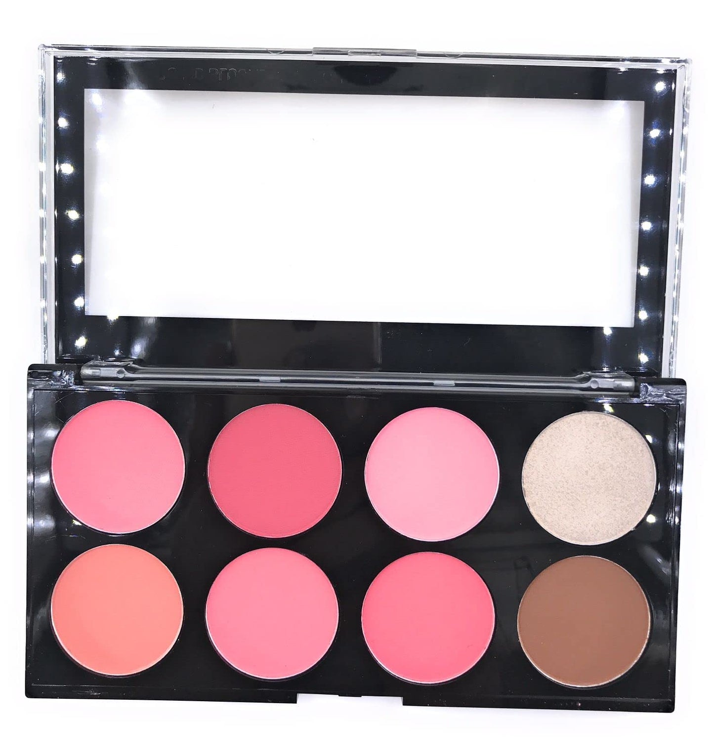 COSLUXE Professional 8 Colors Blush Palette, Matte Mineral Blush Powder Bright Shimmer Pro HD Face Blush,Contour and Highlight Blush Palette (02)