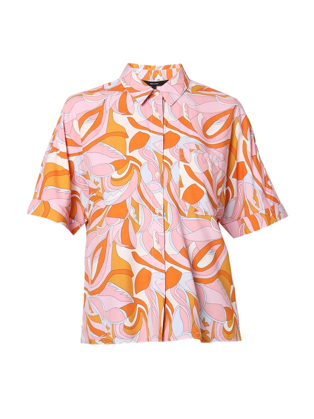 VERO MODA Women Floral Print Viscose Regular Fit Multicolor Shirt