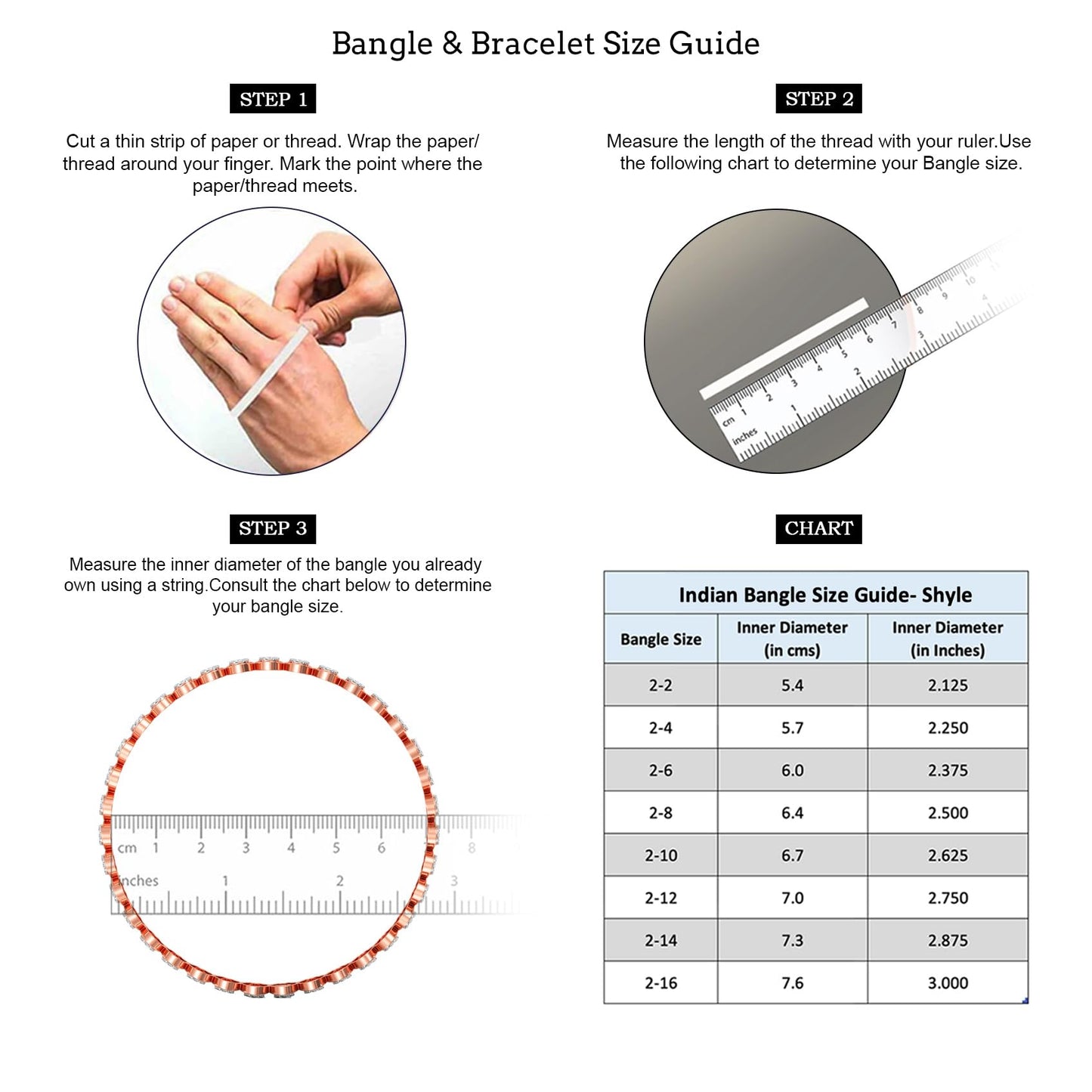 Joyalukkas 925 Purity High Polished Silver Kada/Cuff For Boy And Men (Black Color)