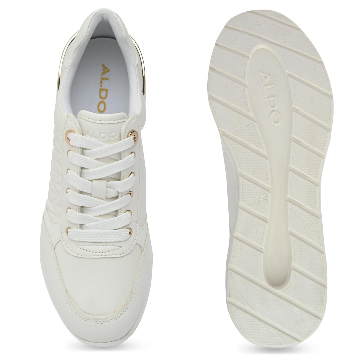 Aldo GRADSKIYA-IN100 Ladies White Wedge Sneakers