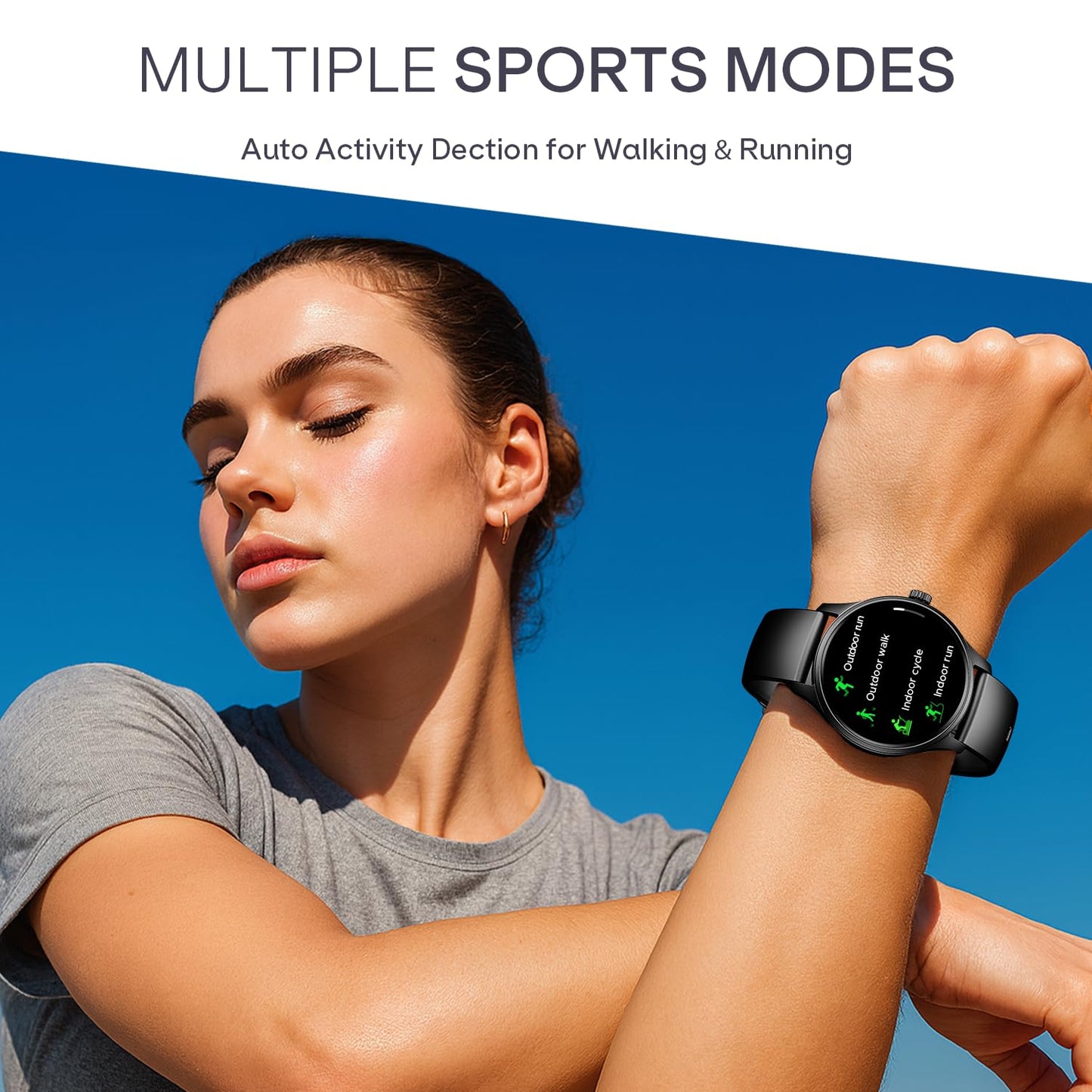 Boat Lunar Discovery Neo, 1.39" (3.5 cm) Round HD Display, Premium Metallic Finish, Animated Watchfaces, 100+ Sports Mode, Bluetooth Calling, Smart Watch for Men & Women (Active Black)