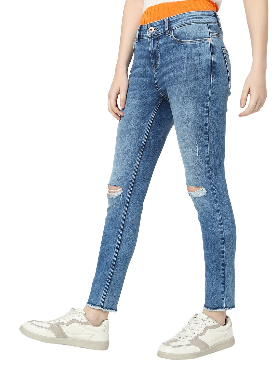 VERO MODA Skinny fit Jeans (245199101_Medium Blue Denim_31_)