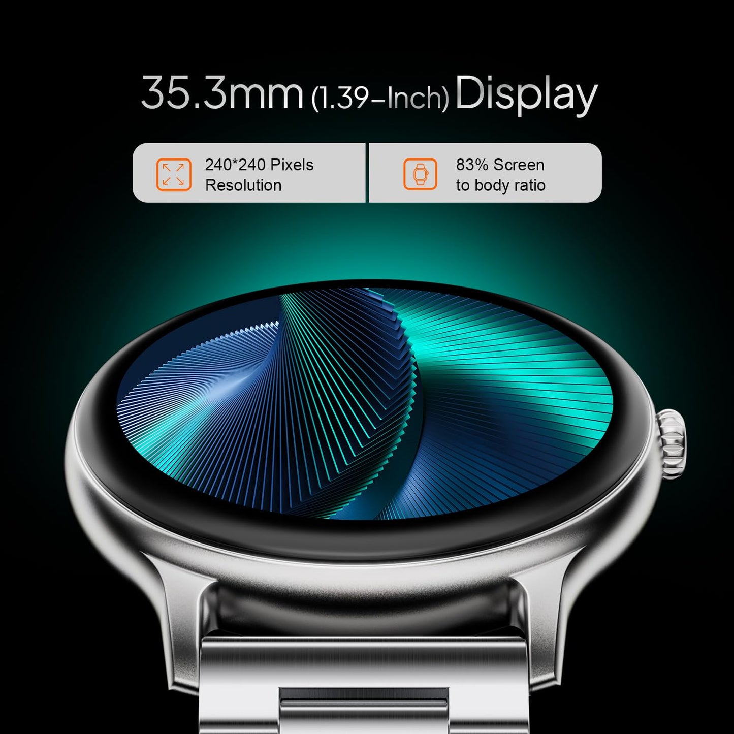 Fire-Boltt Newly Launched Phoenix Ultra Blaze Luxury Stainless Steel, Bluetooth Calling Smart Watch, AI Voice Assistant, Metal Body with 120+ Sports Modes, SpO2, Heart Rate Monitoring (Silver)