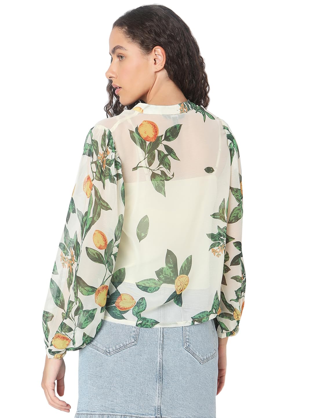 VERO MODA Women Off White Regular Fit Top