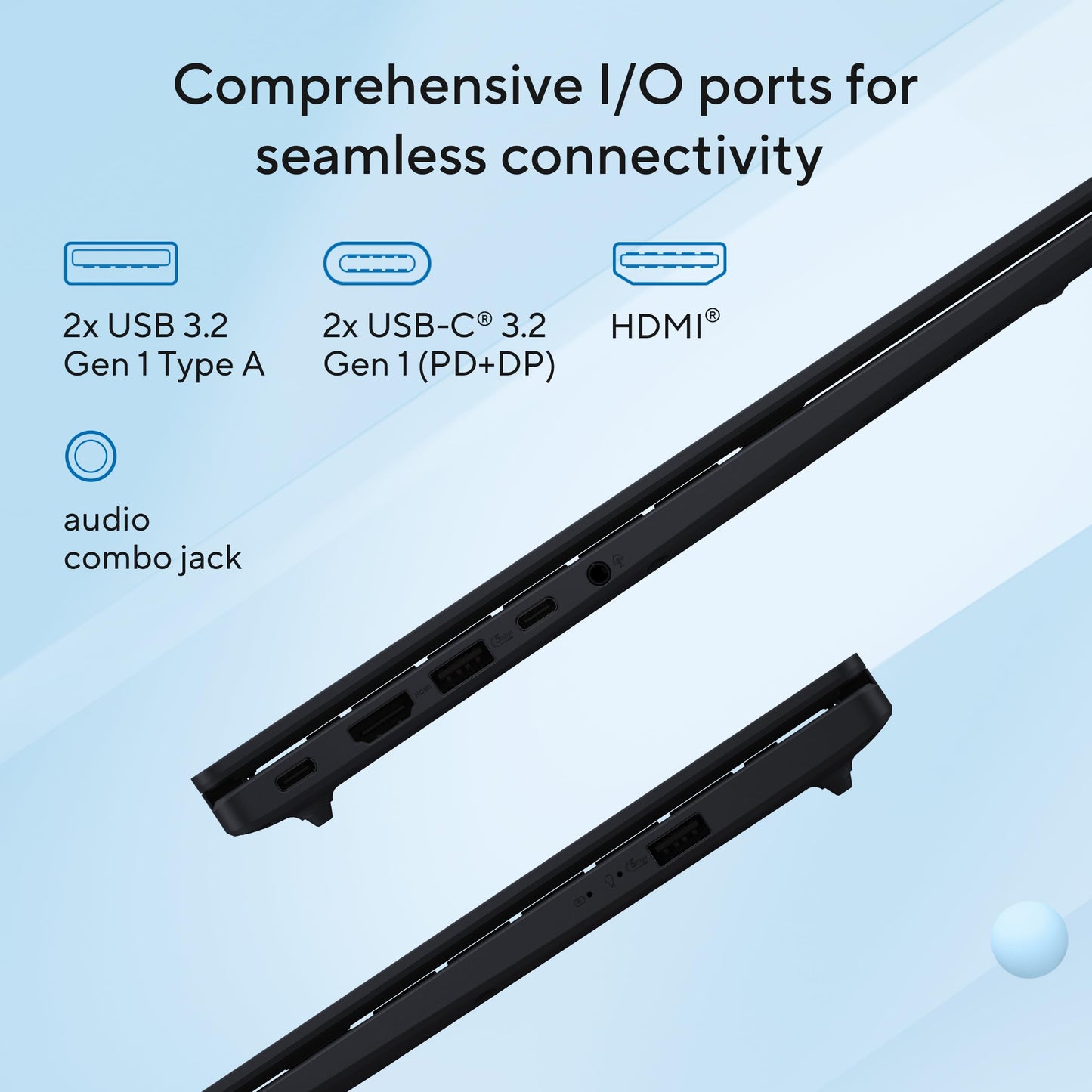 ASUS Vivobook 16,Intel Core Ultra 5 (Series 2),Thin & Light(Intel iGPU/16GB RAM/512GB SSD/FHD+/16"/60Hz/Backlit Keyboard/Windows 11/M365 Basic (1Year)*/Office Home 2024/Blue/1.88 kg) X1607CA-MB139WS