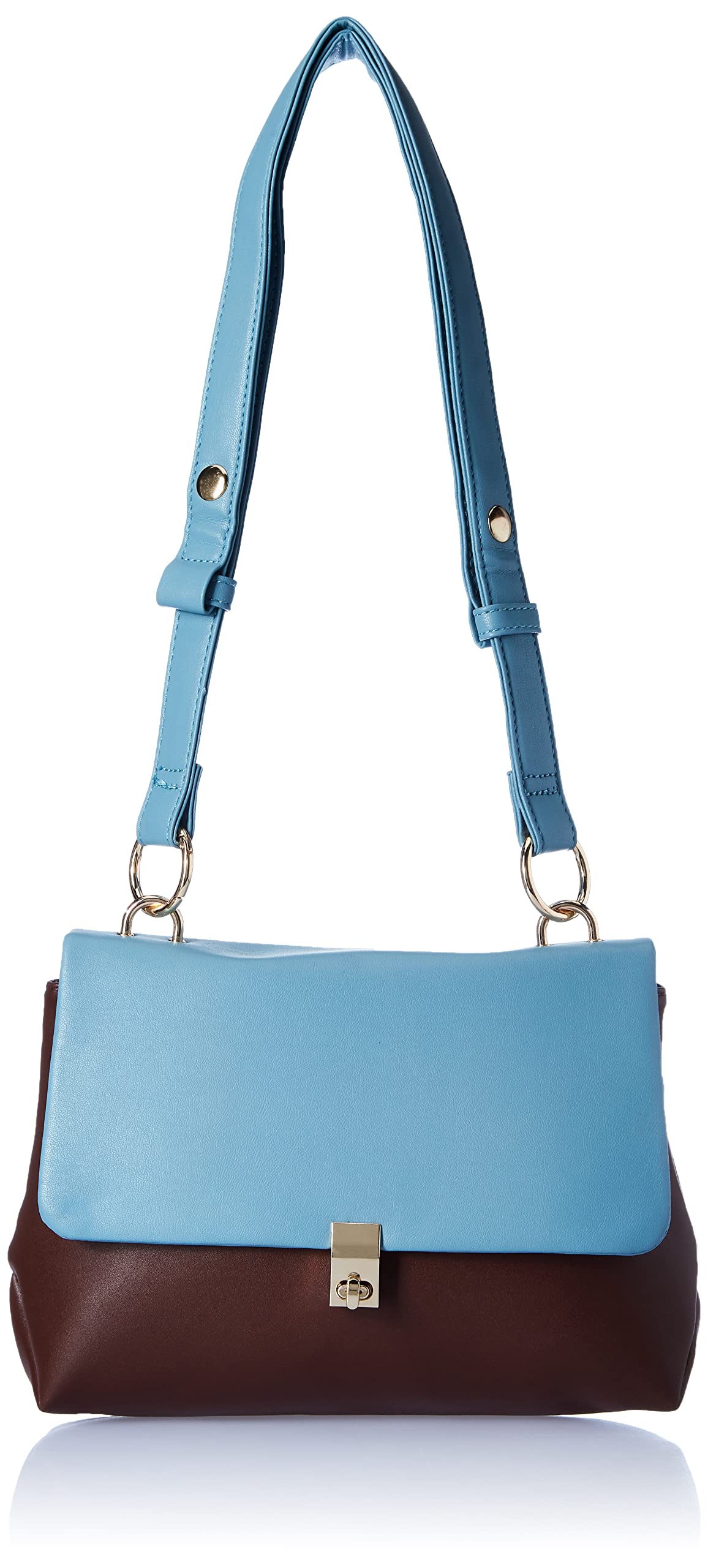 Caprese womens FENNE S Small BLUE & CHOCO Satchel