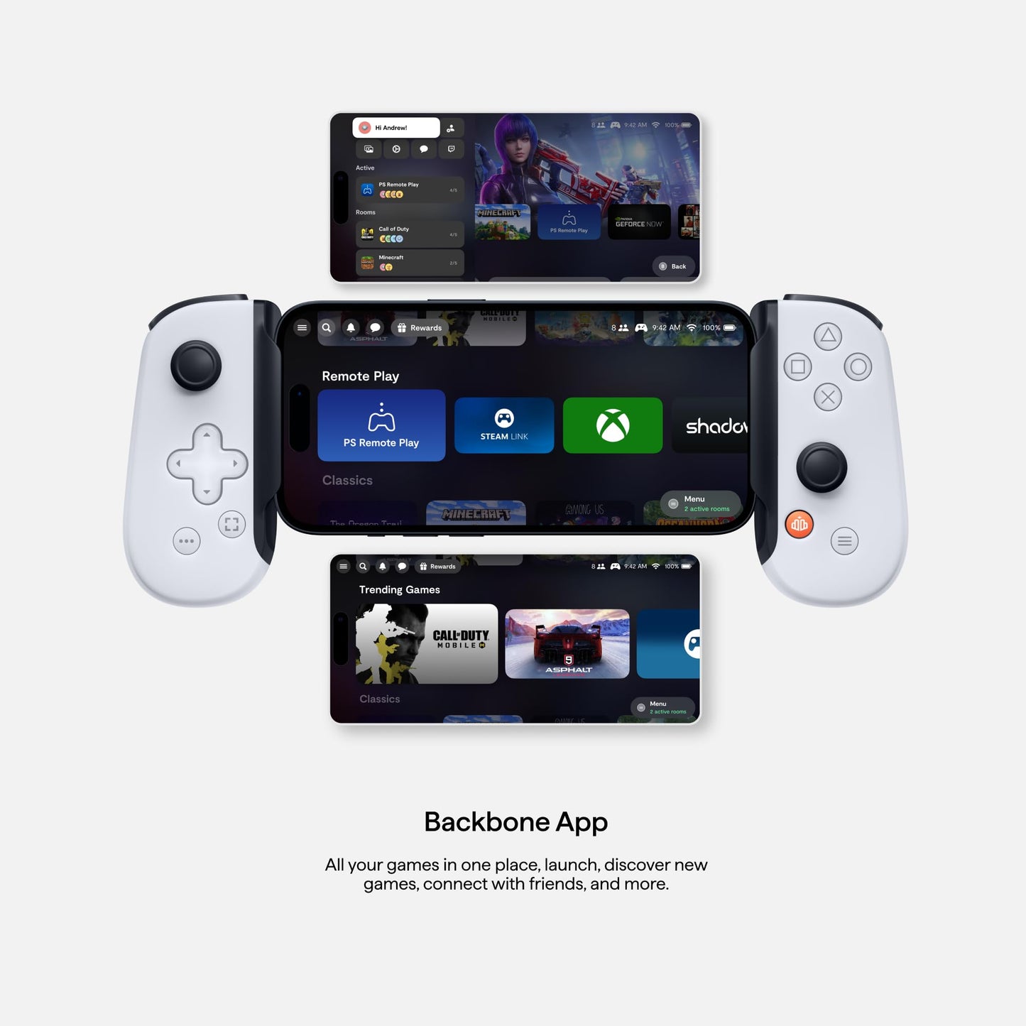 Backbone 2nd Gen PlayStation Edition Online Game Services Console for Android and iPhone 15 Series (USB-C) Turn Your Phone into a Gaming Console - Play PlayStation, Xbox, Call of Duty & More