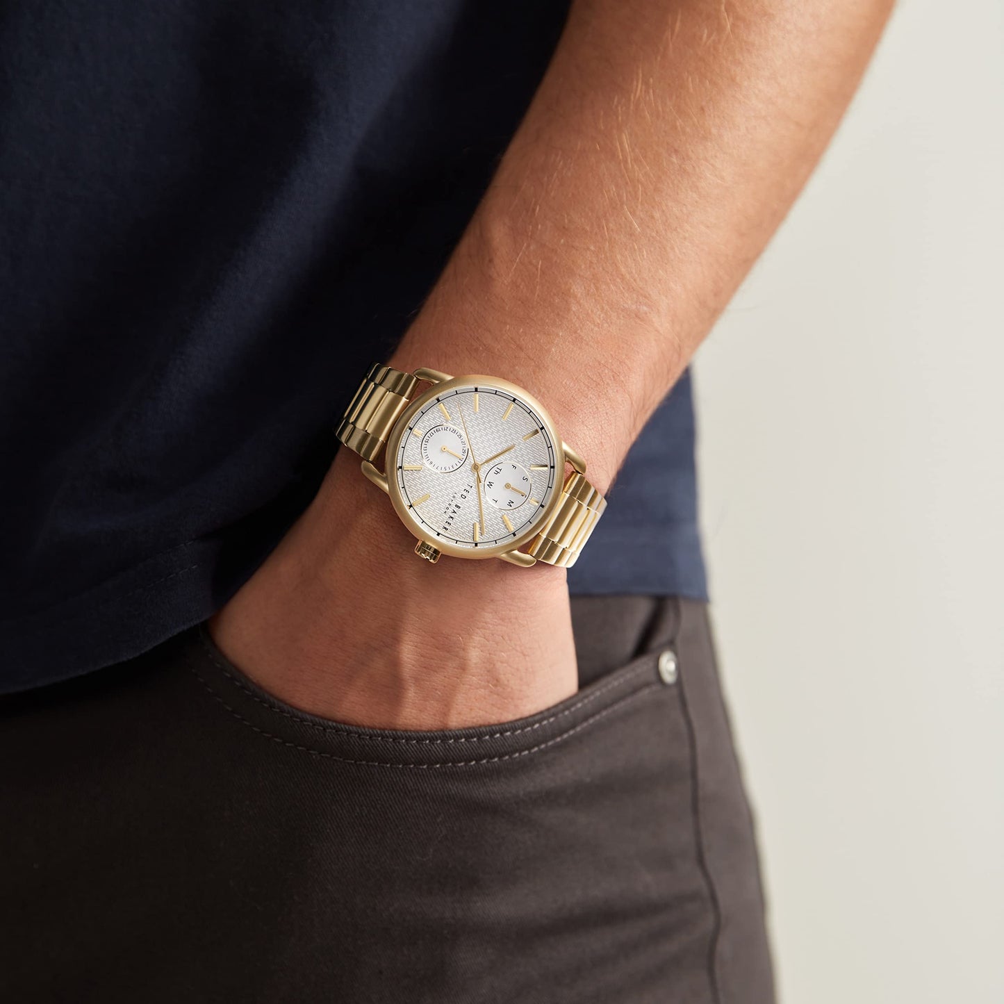 Ted Baker Analog Gray Dial Men's Watch-BKPOLS3059I