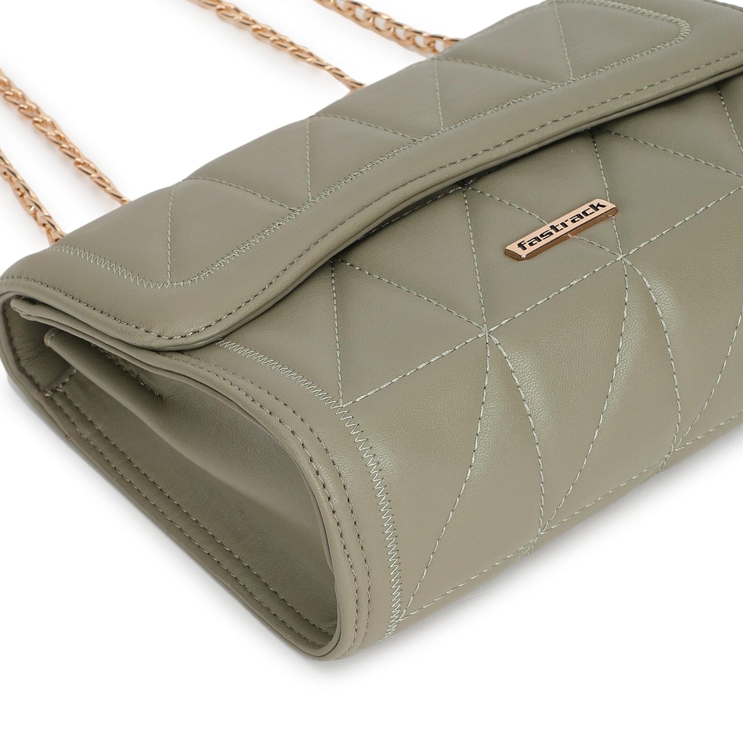 Fastrack Structured Quilted Sling Bag For Women, Ladies and Girls | Made Up of Premium Semi PU Leather Material