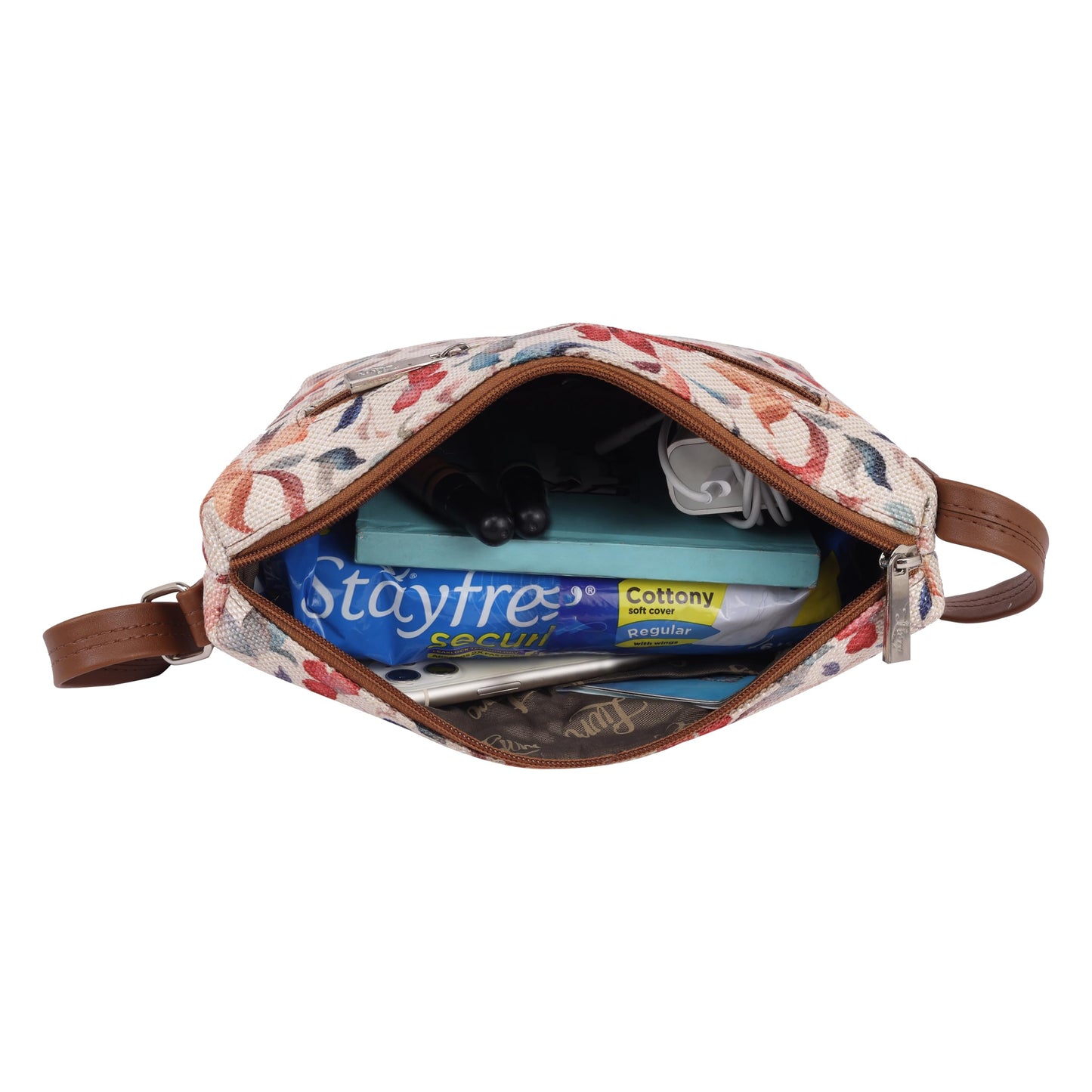 LIVRO Stylish Vegan Leather Sling Bag for Women – Latest Trendy Crossbody Sling Bag for Girls | Lightweight & Durable slingbag for Everyday Casual Use, Travel & Outings | LV Carry Bag