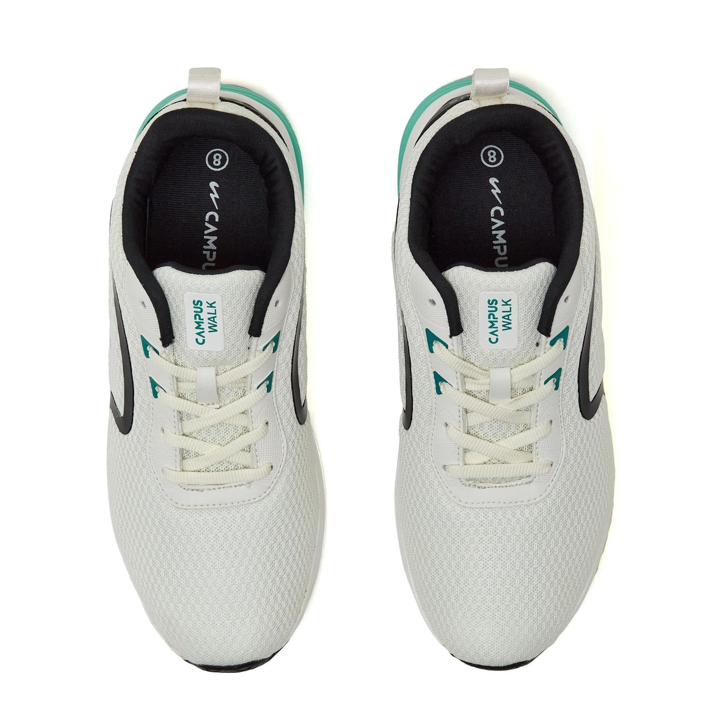 Campus Men's Camp Karl Running Shoes WHT/S.GRN - 8UK/India