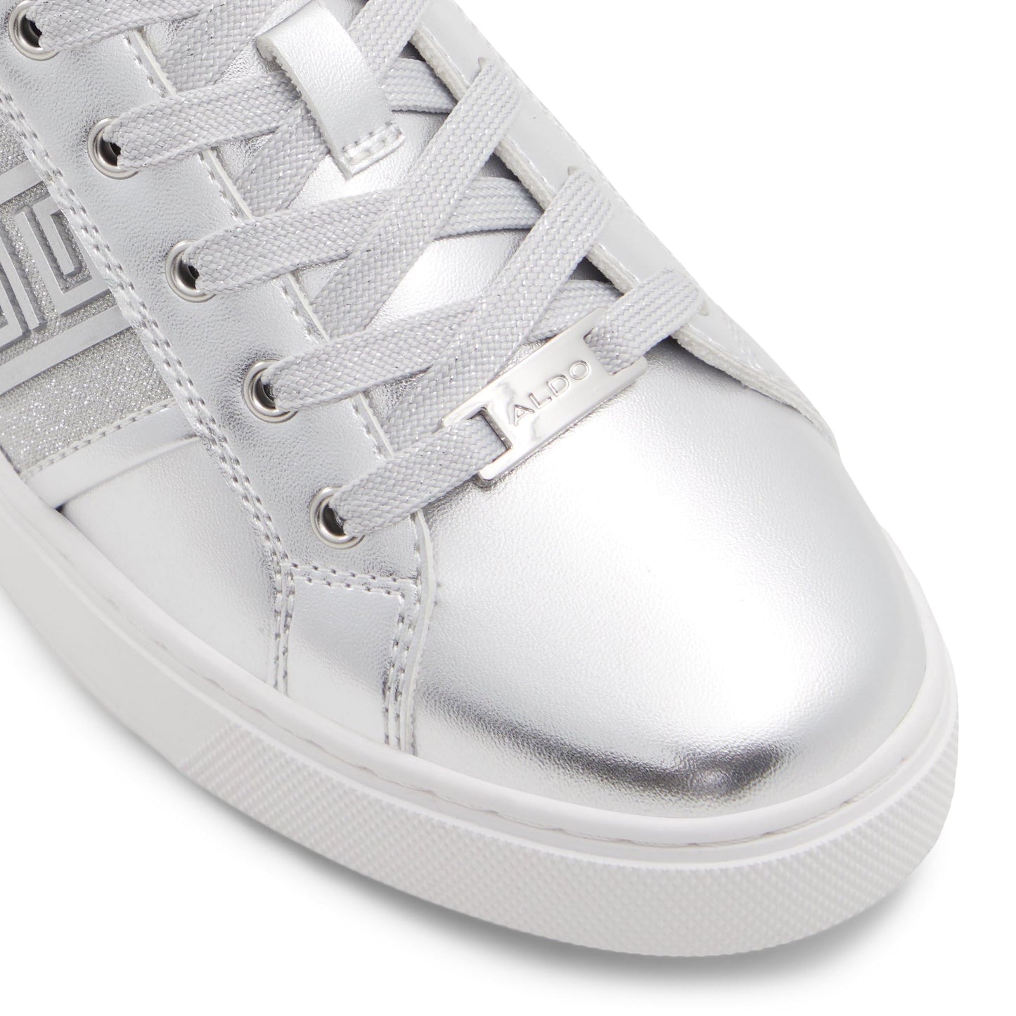 Aldo PALAZZI-IN044 Ladies Silver Flat Sneakers