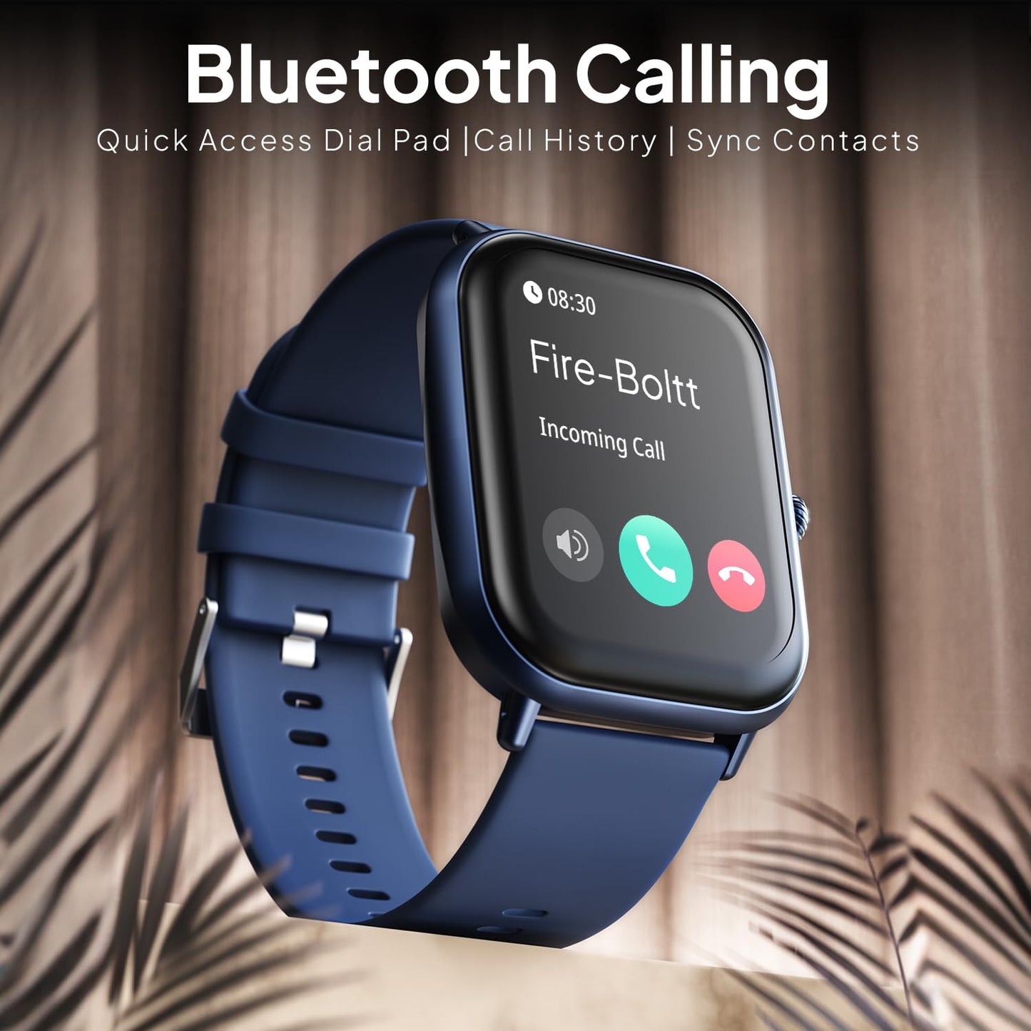 Fire-Boltt Ninja Call Pro Max Smart Watch 2.01 inch Display, Bluetooth Calling, 120+ Sports Modes, Health Suite, Voice Assistance (Navy)