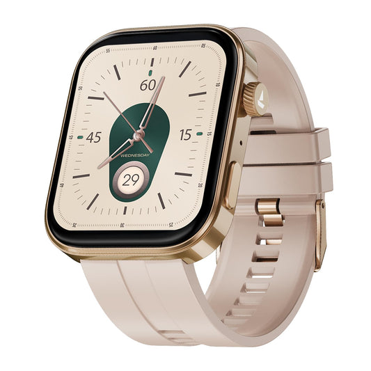 Boat Chrome Endeavour, Premium Metal Body, 1.96”(4.97cm) AMOLED Display,AI Coach Health Insights,Advanced S1 Processor,HRV,VO2 Max,Auto Watchface Refresh, Smart Watch for Men & Women (Cherry Blossom)