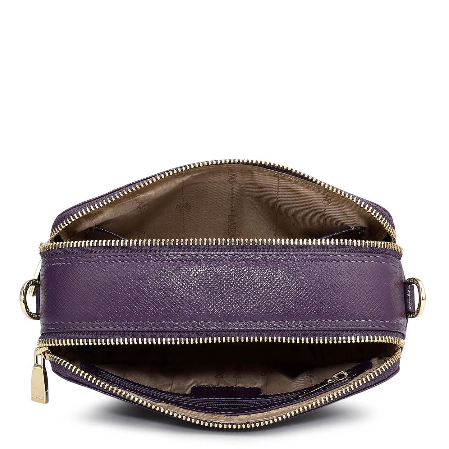 Da Milano Small Leather Sling - Purple (02065)