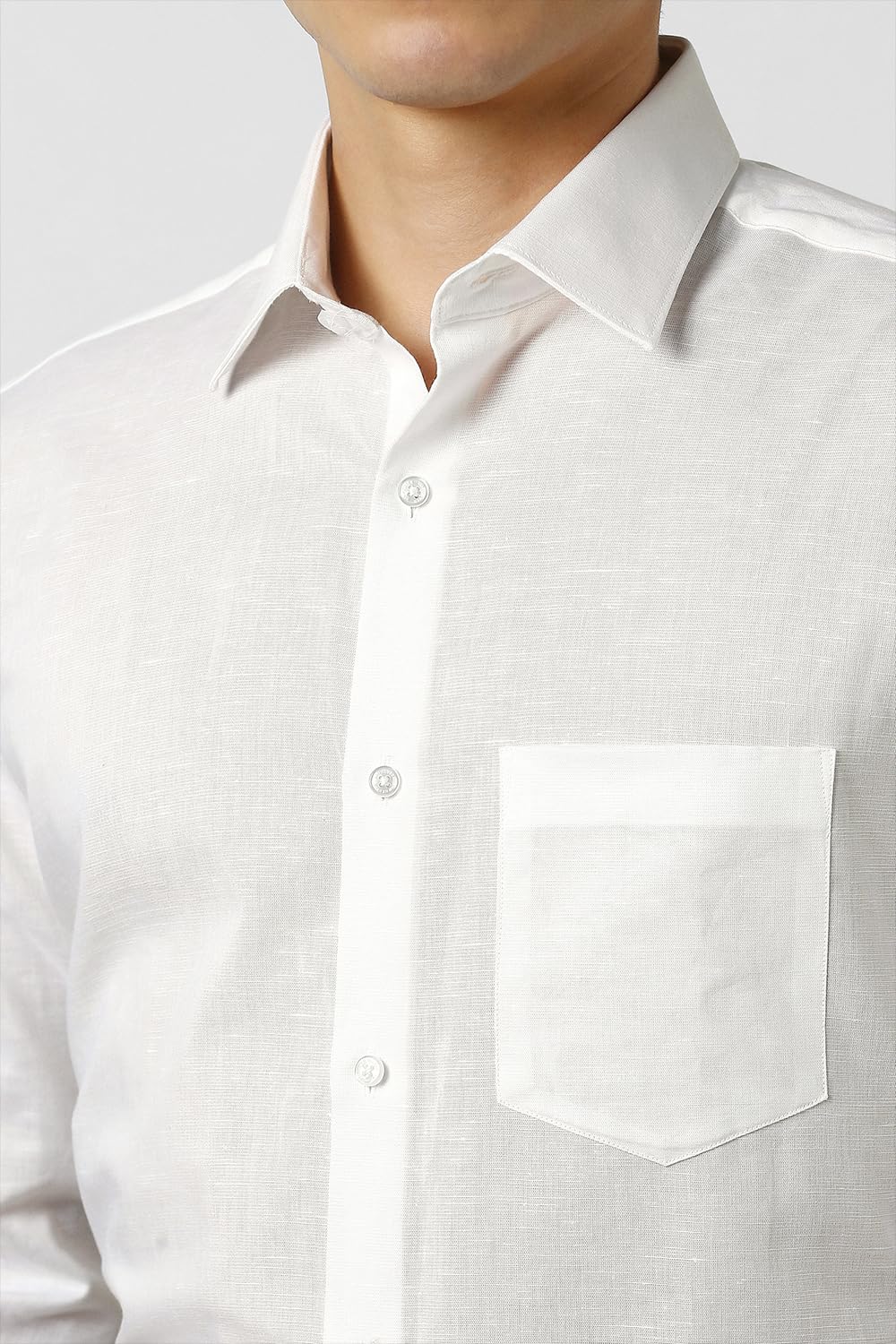 Van Heusen Men's Regular Fit Shirt (VHSFFCUBC51167_White