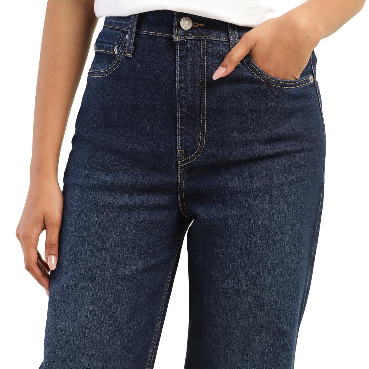Levi's Women's Straight Fit Mid Rise High-Rise Jeans Blue