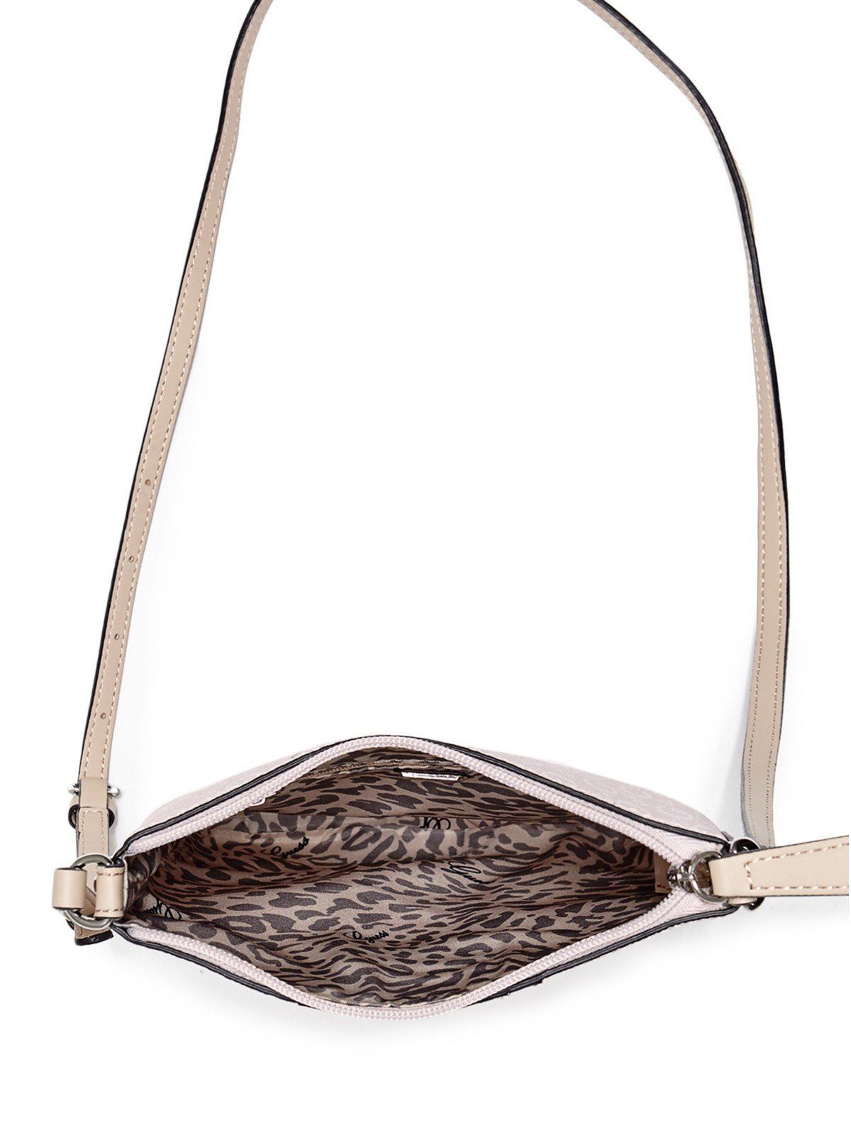 GUESS Factory Women's Nichols Logo Crossbody, Blush, One Size