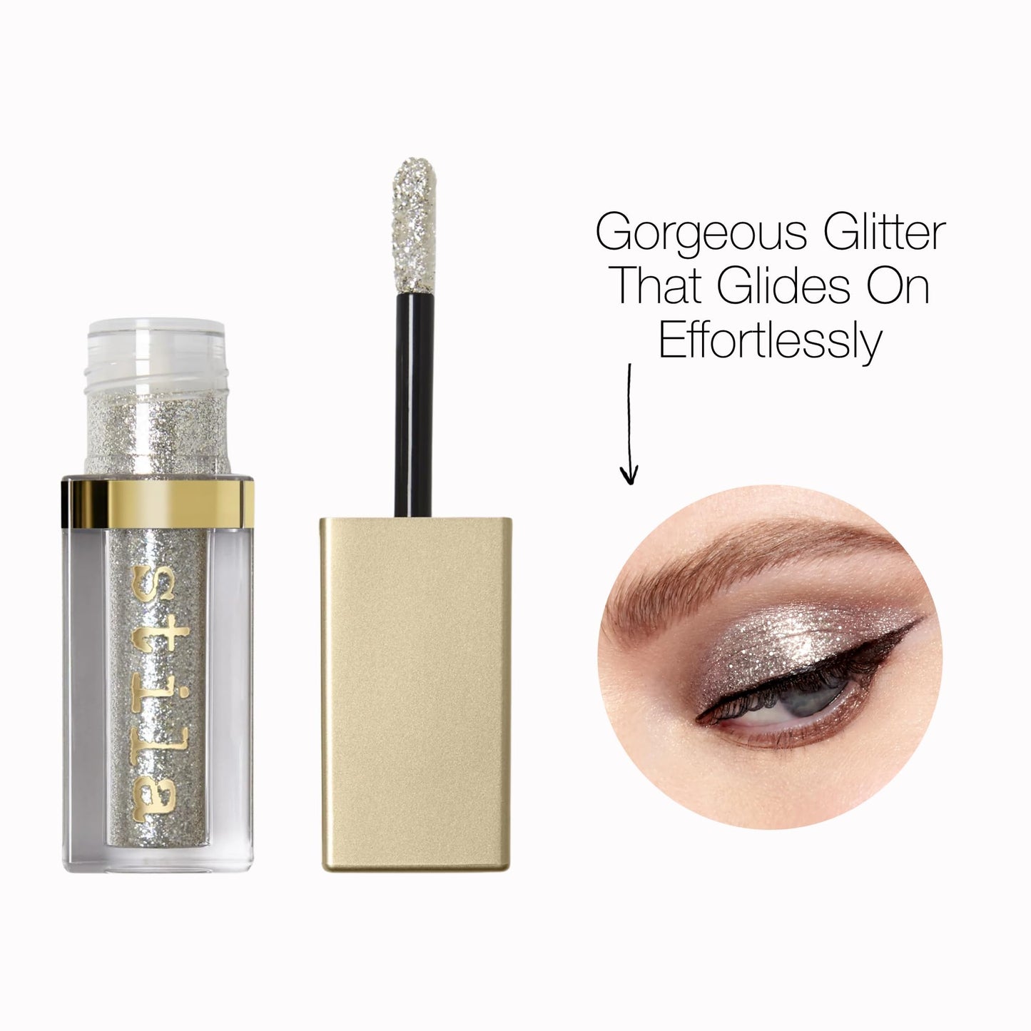 Stila Cosmetics Glitter & Glow Eye Shadow – Wanderlust| Lightweight, Water-Infused Formula with Pearl & Glitter for Maximum Sparkle, Smooth Application & Minimal Fallout