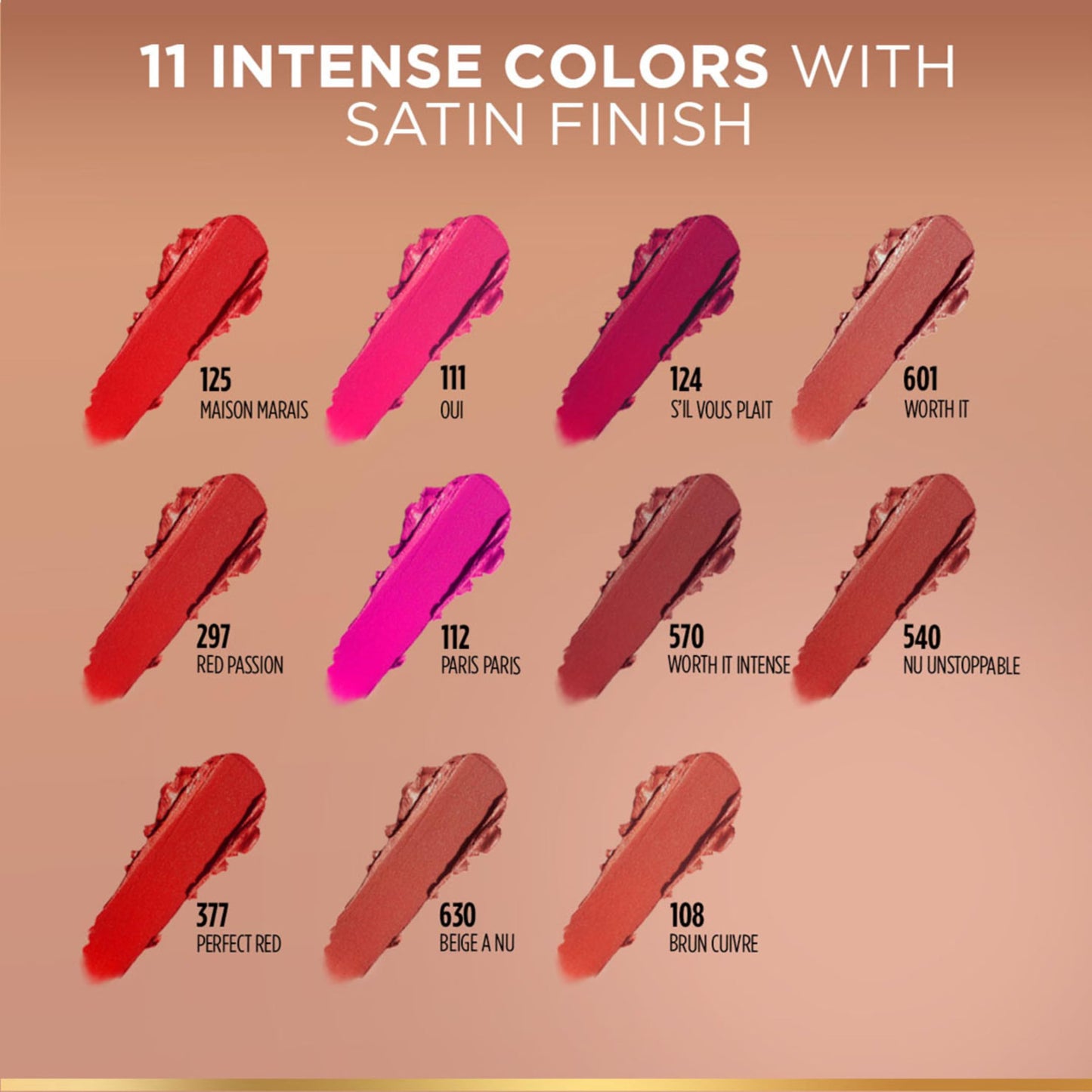 L’Oréal Paris Color Riche Satin Lipstick- 570 Worth It Intense, 4.5 gm