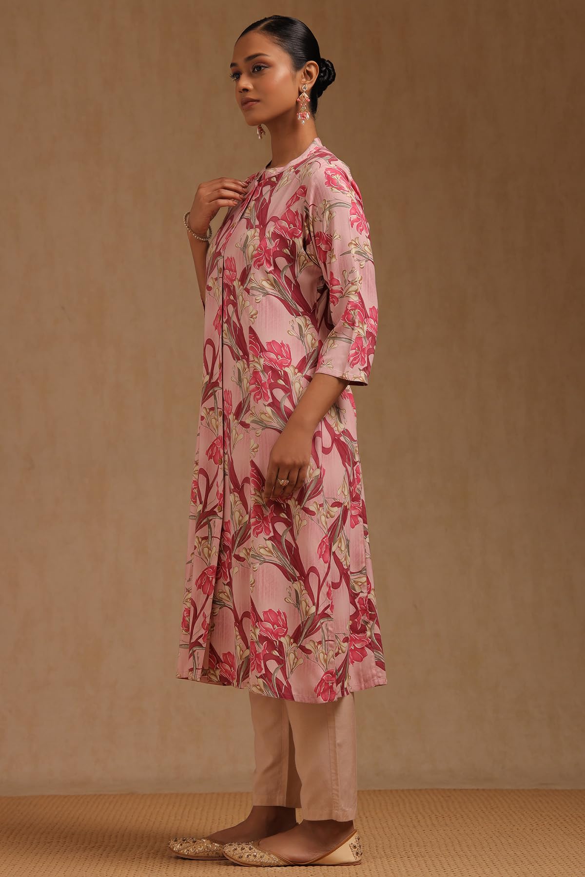 Soch Womens Rayon Floral Print Kurta