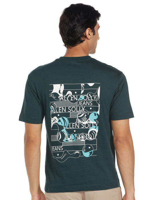 Allen Solly Mens T Shirt Green