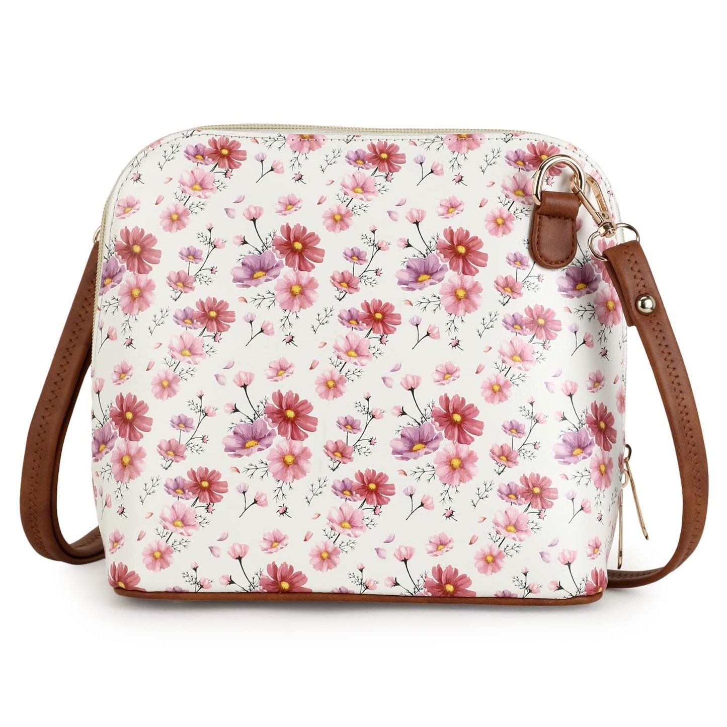 WOMEN MARKS, Women's PU Leather Sling/Crossbody Bag, with Internal Pocket, Pretty Look in Multiple Color for women (WHITE)