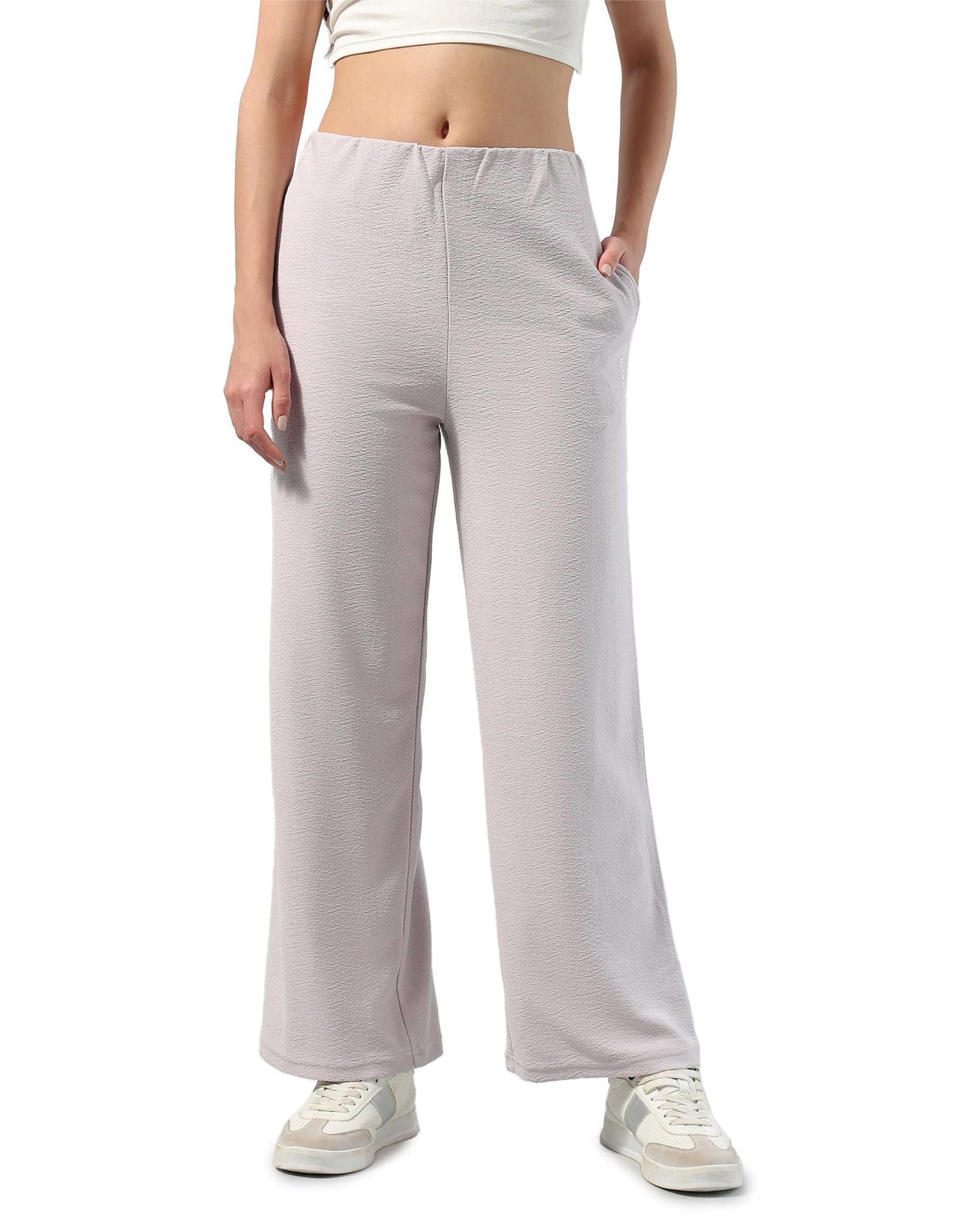 U.S. Polo ASSN. Textured Straight Fit Lounge Trousers (UWAW25TRO156_Pink_24)