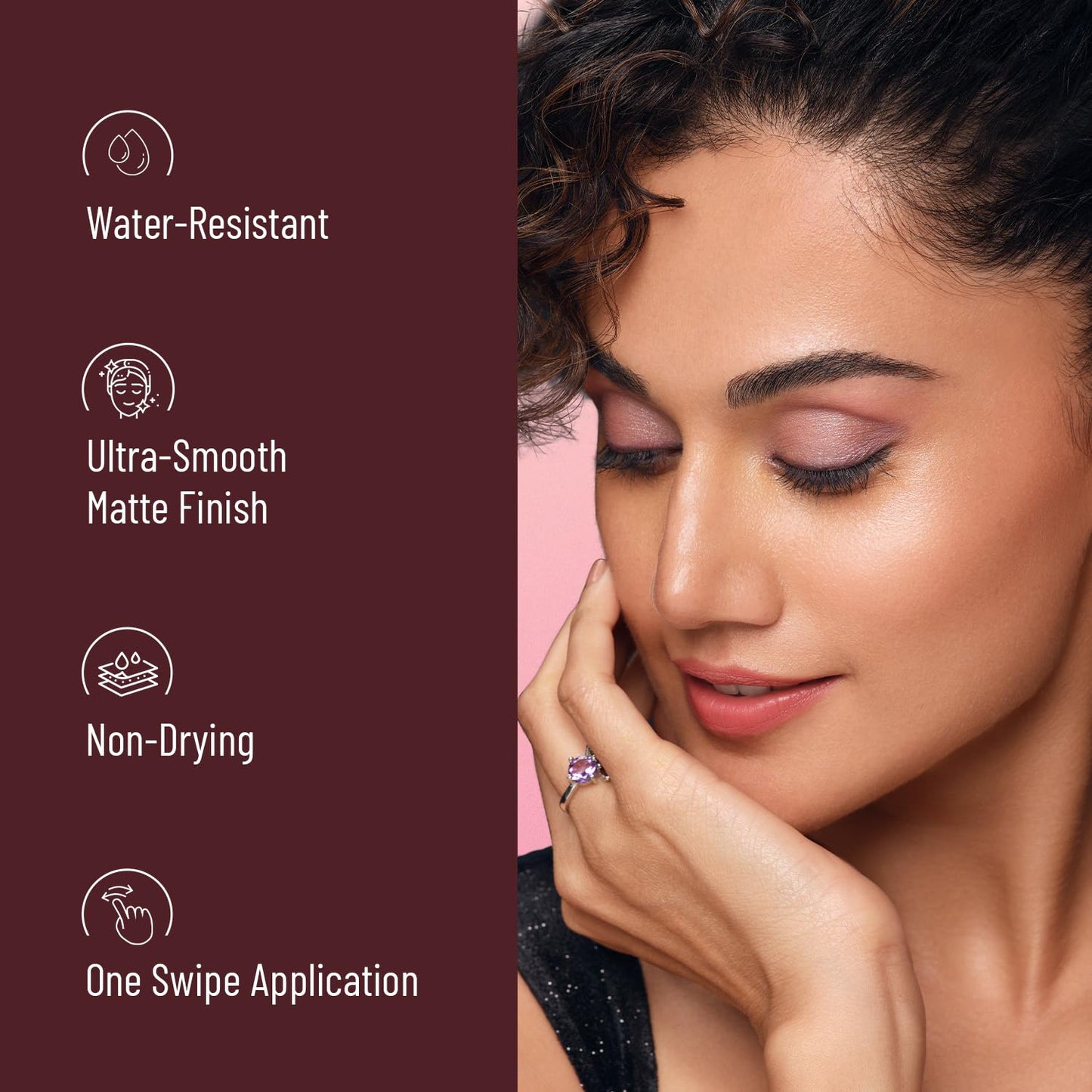 Swiss Beauty Pure Matte Creamy Lipstick | Non-drying, Highly pigmented Lipstick | Shade- Hot Nude, 3.8gm|