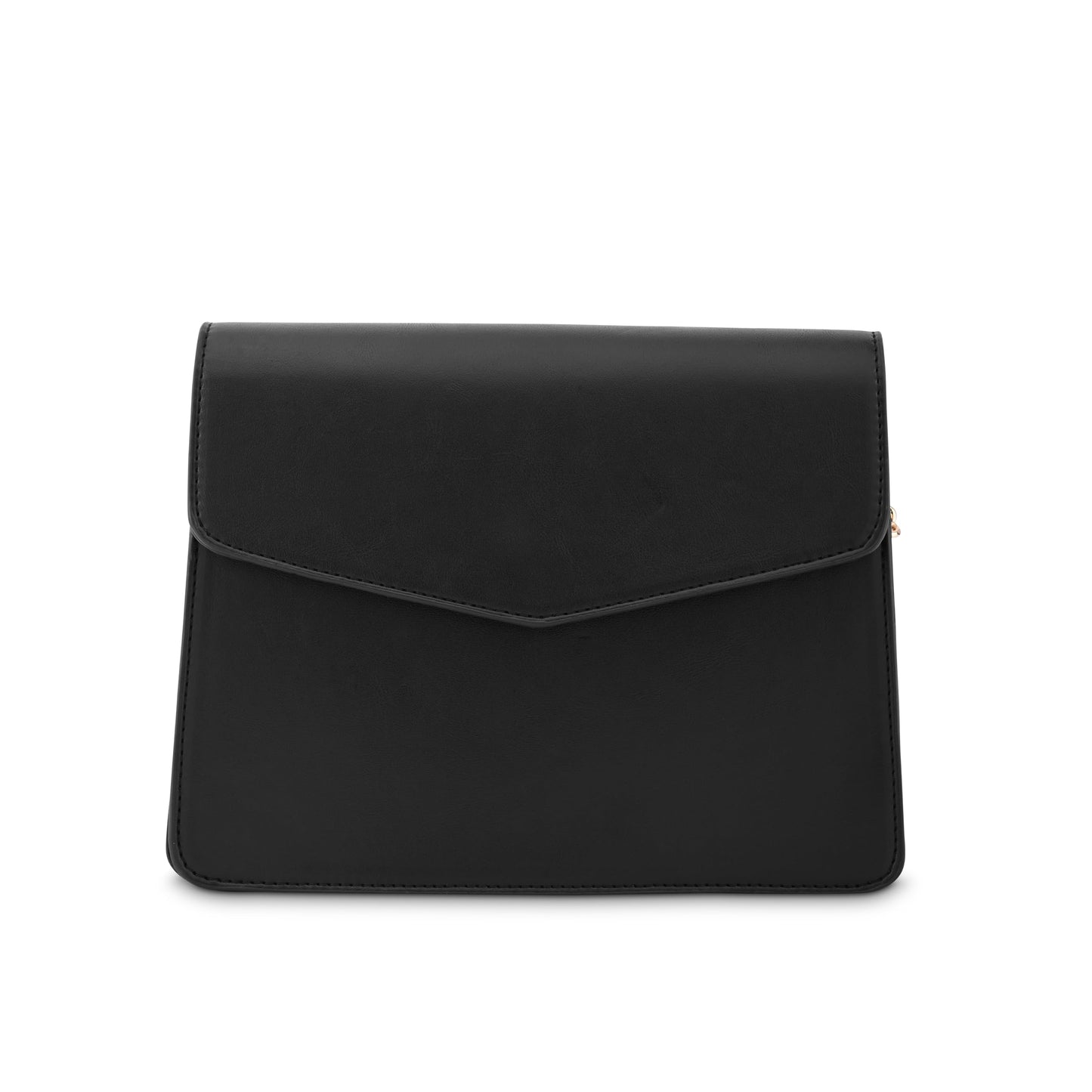 Fastrack Solid Structured Sling Bag for Women, Girls and Ladies | Gold Chain Sling Straps | Ladies Purse Handbag